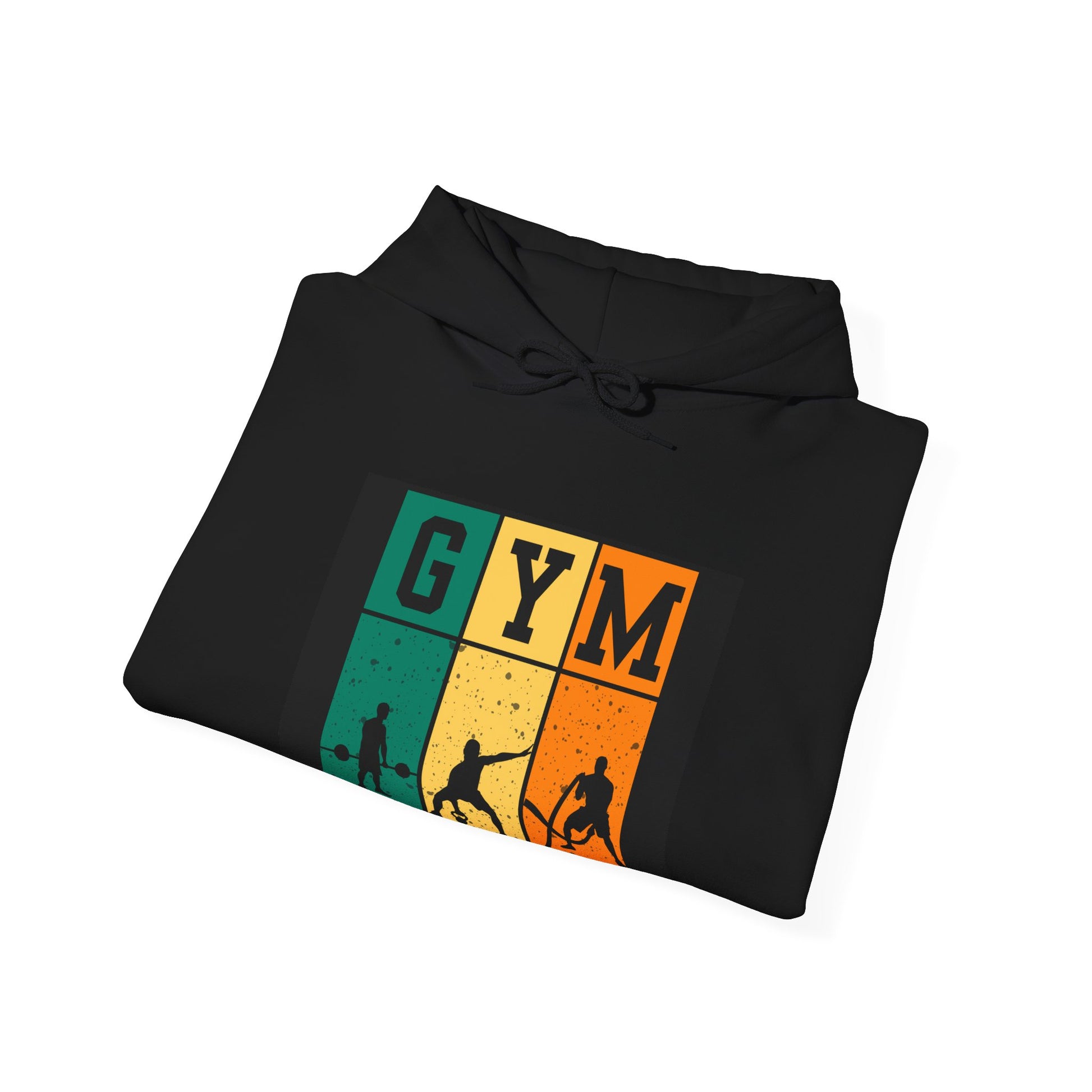 Gym Motivation Unisex Heavy Blend Hooded Sweatshirt, Workout Pullover, Fitness Gift