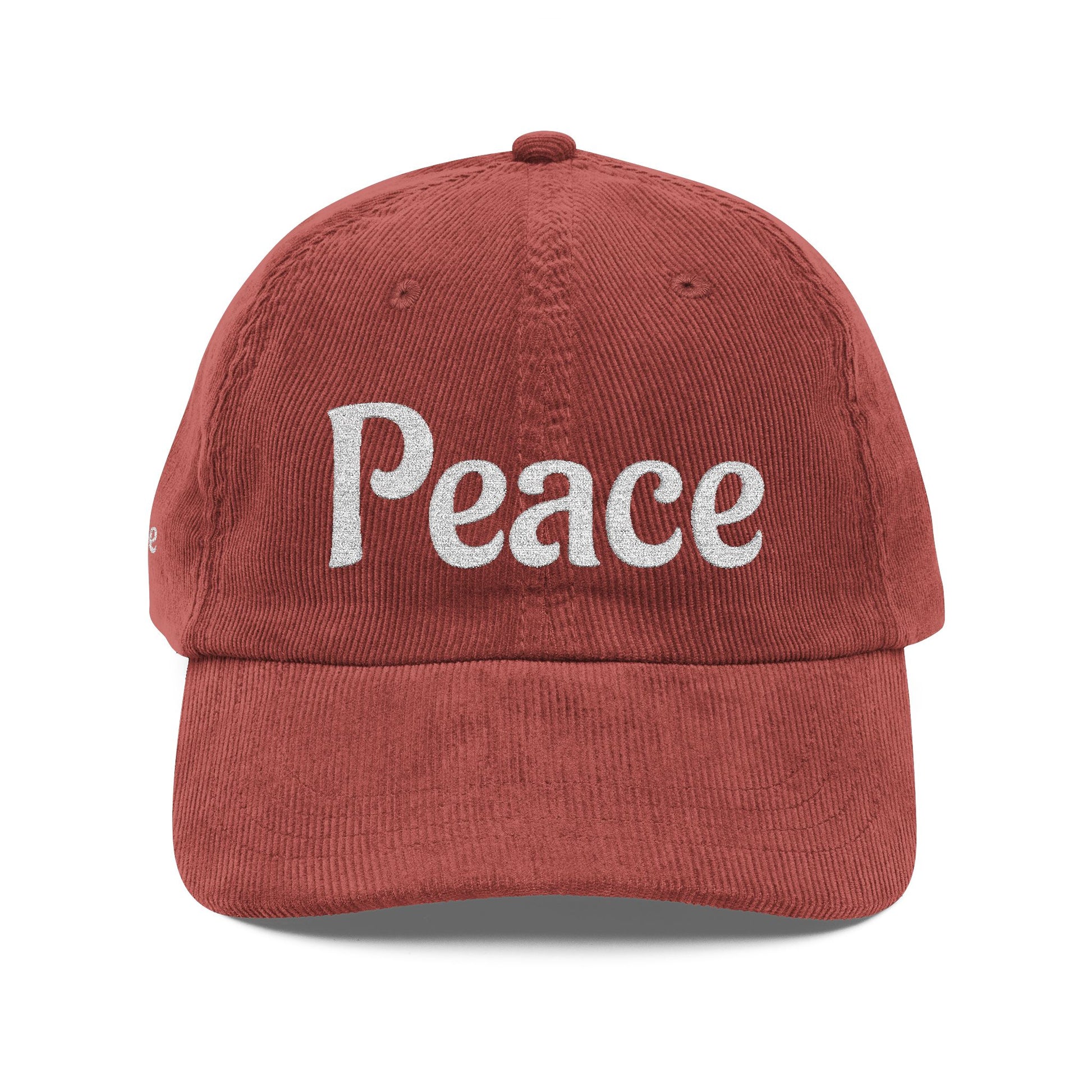 Vintage Corduroy Peace Cap, Hipster Hat