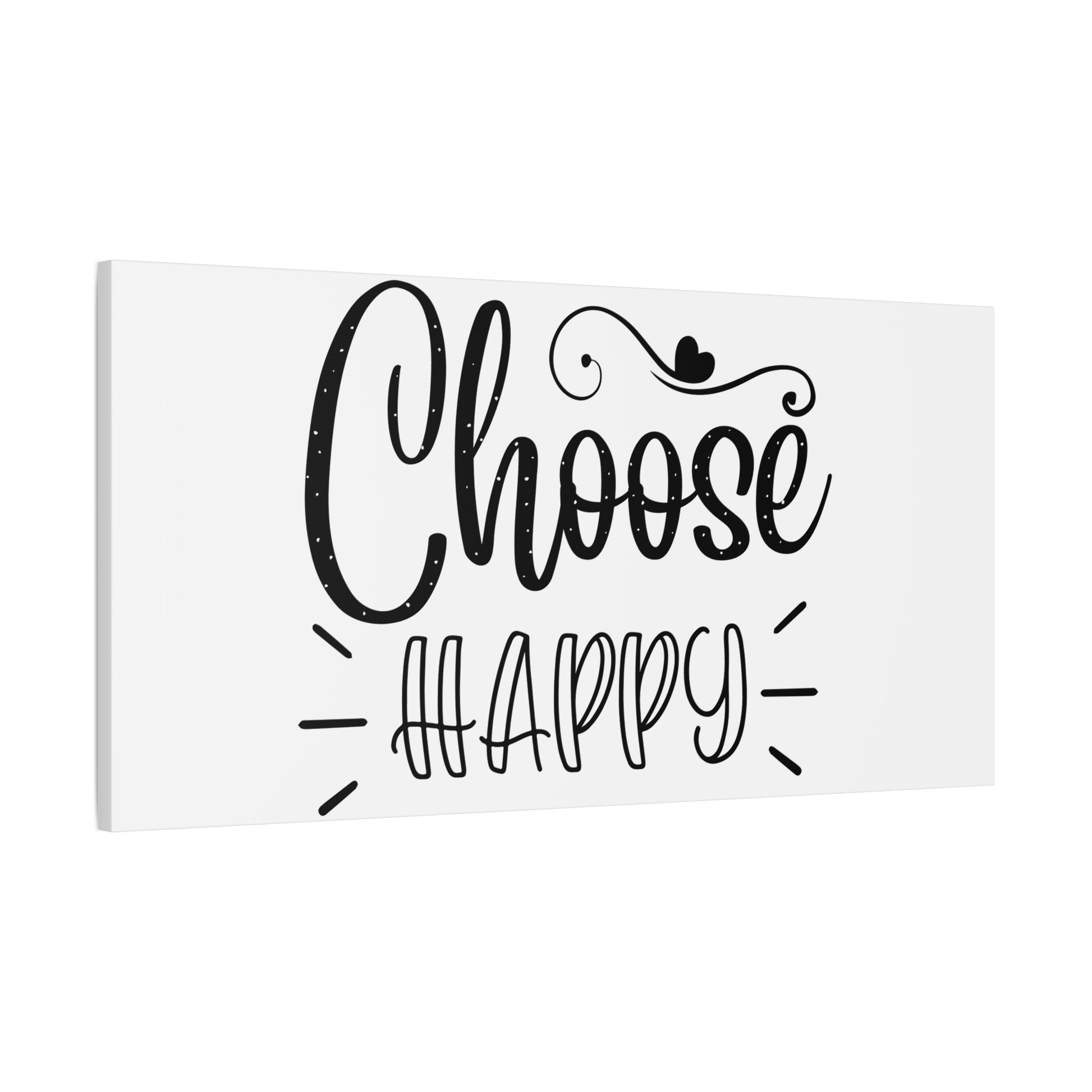 Inspirational Wall Art Canvas, Choose Happy Home Decor, Motivational Artwork for Living Room
