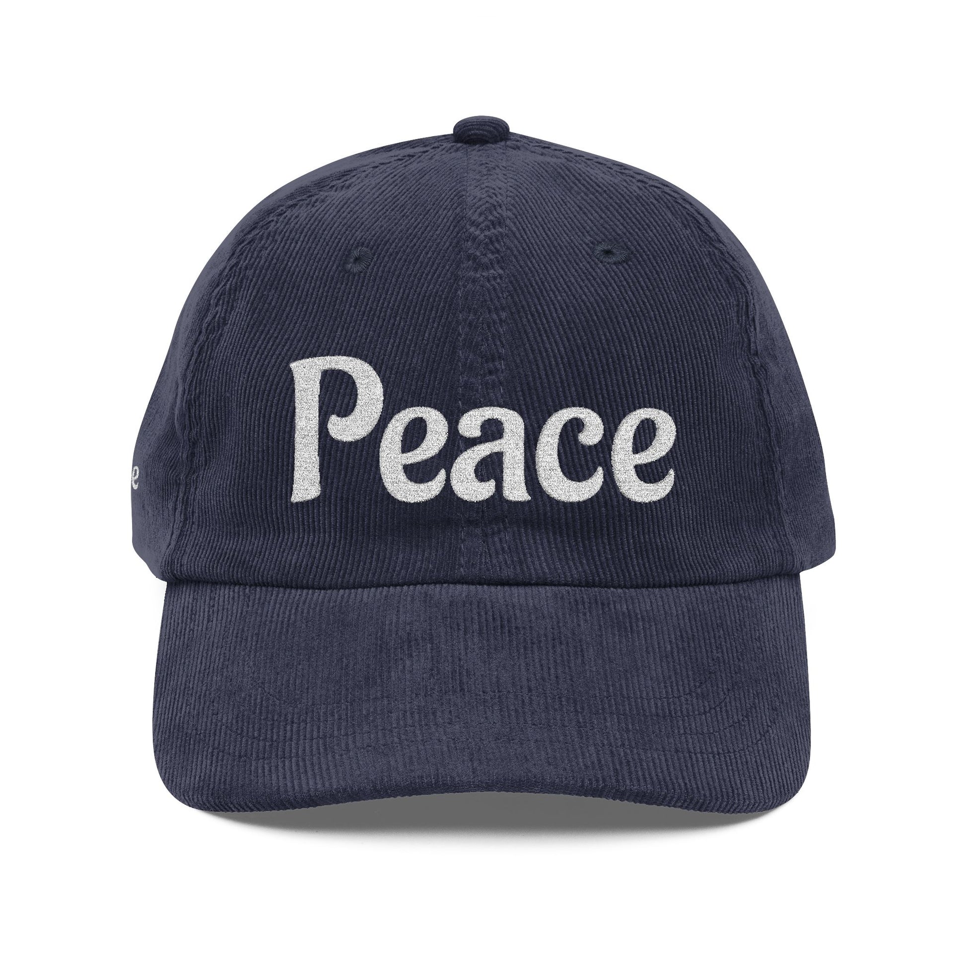 Vintage Corduroy Peace Cap, Hipster Hat