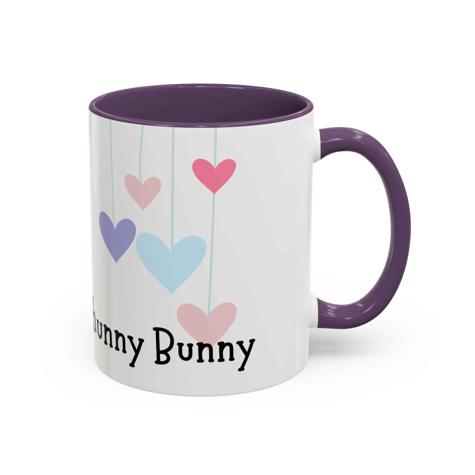 Cute Heart Hanging Accent Coffee Mug for Bunny Lovers