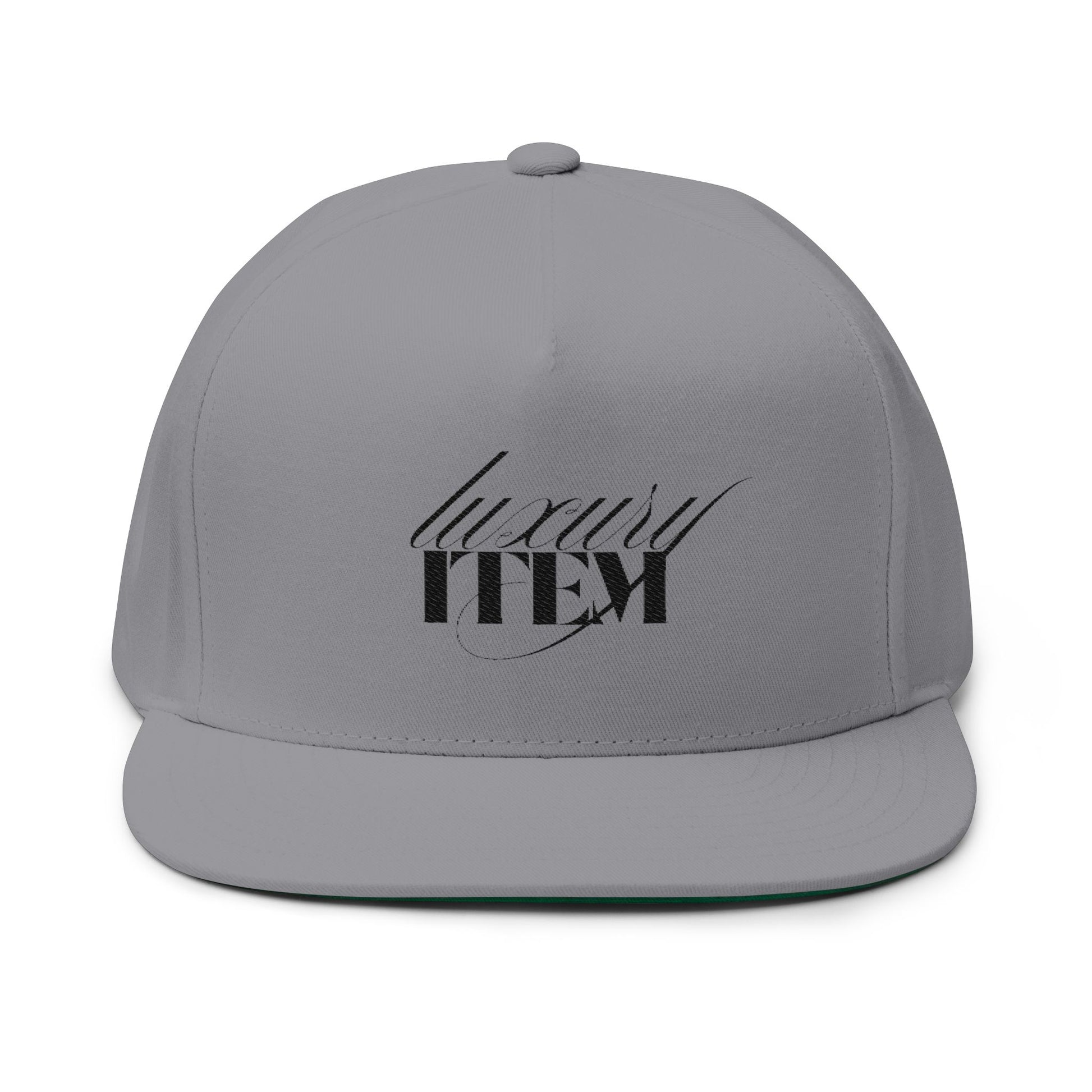 Embroidered 'Love You More' Flat Bill Cap — Navy Snapback