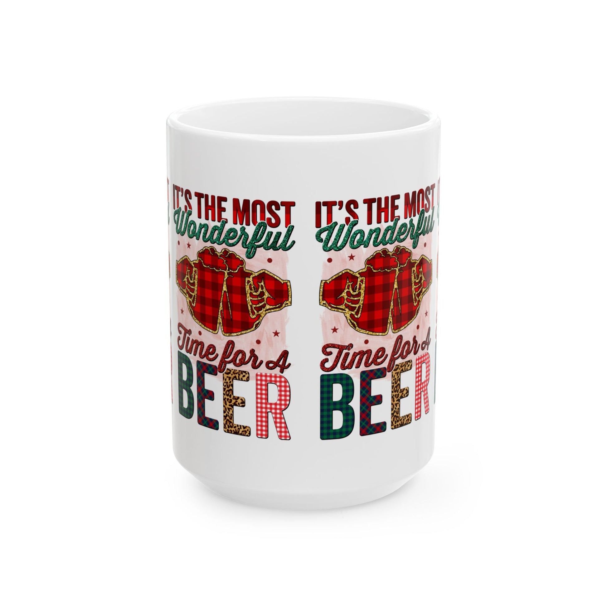 Festive Beer Time Ceramic Mug