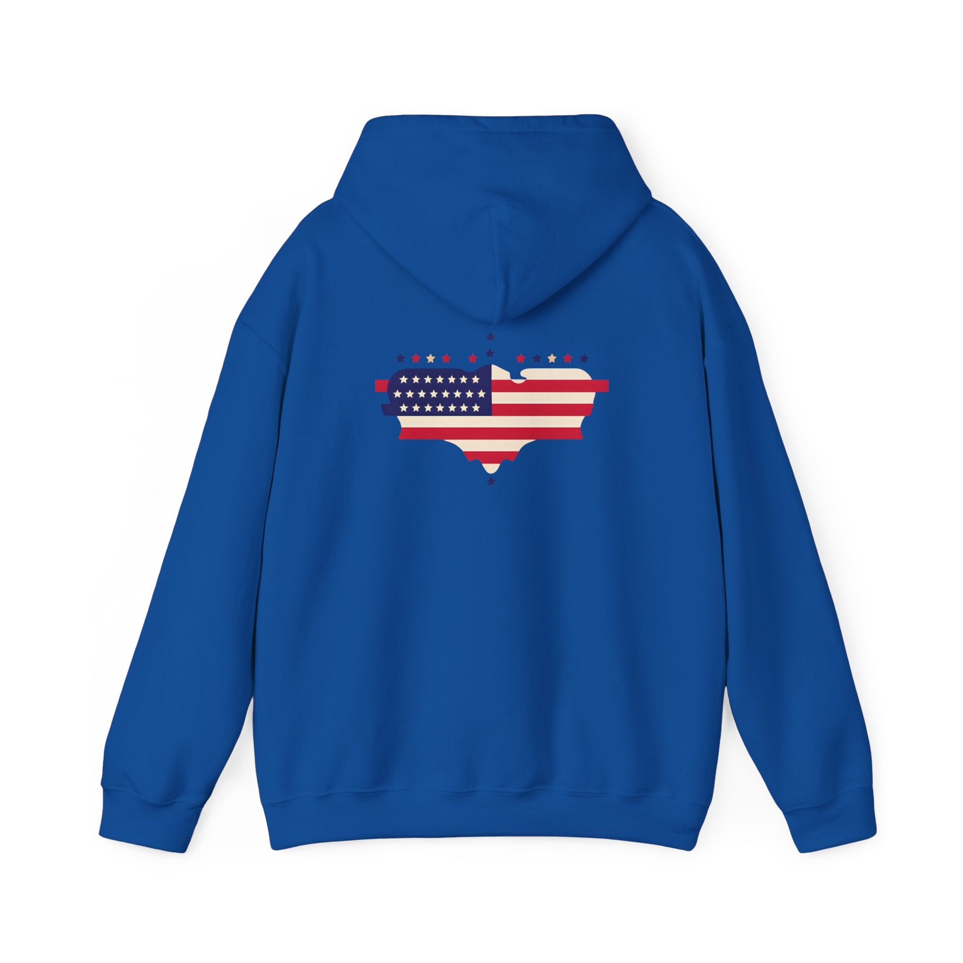 Patriotic Heart Hooded Sweatshirt