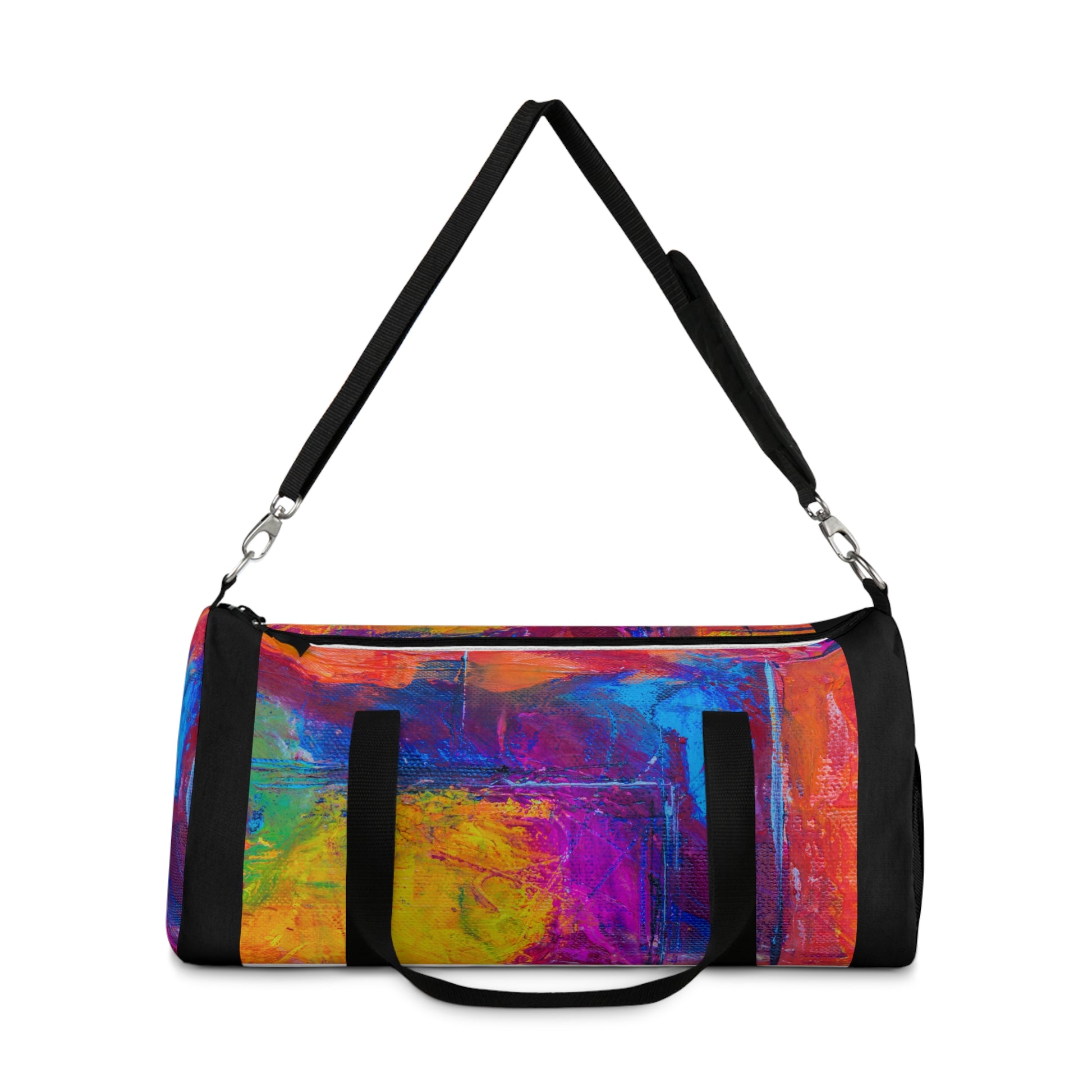 Vibrant Abstract Duffel Bag Colorful Artwork