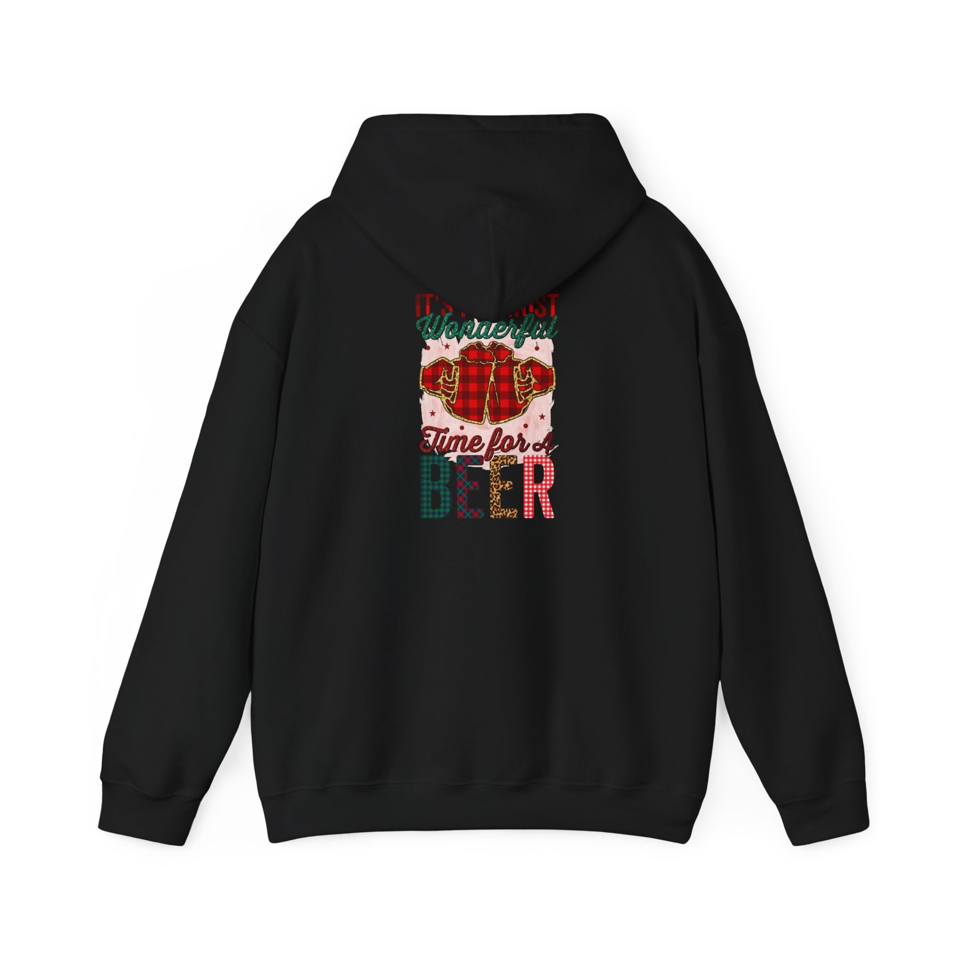 Beer Time Christmas Hoodie – Holiday Santa Beer Graphic Sweatshirt