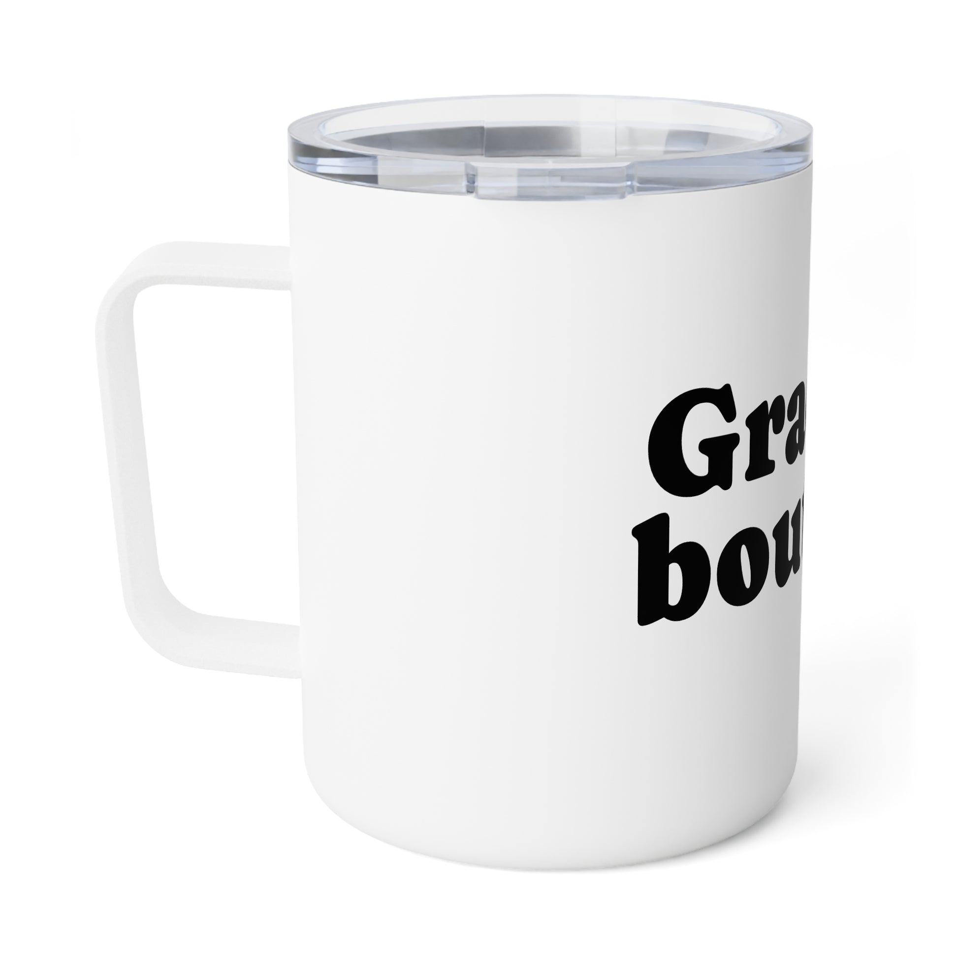 Insulated Coffee Mug with 'Grace Boutique' Design