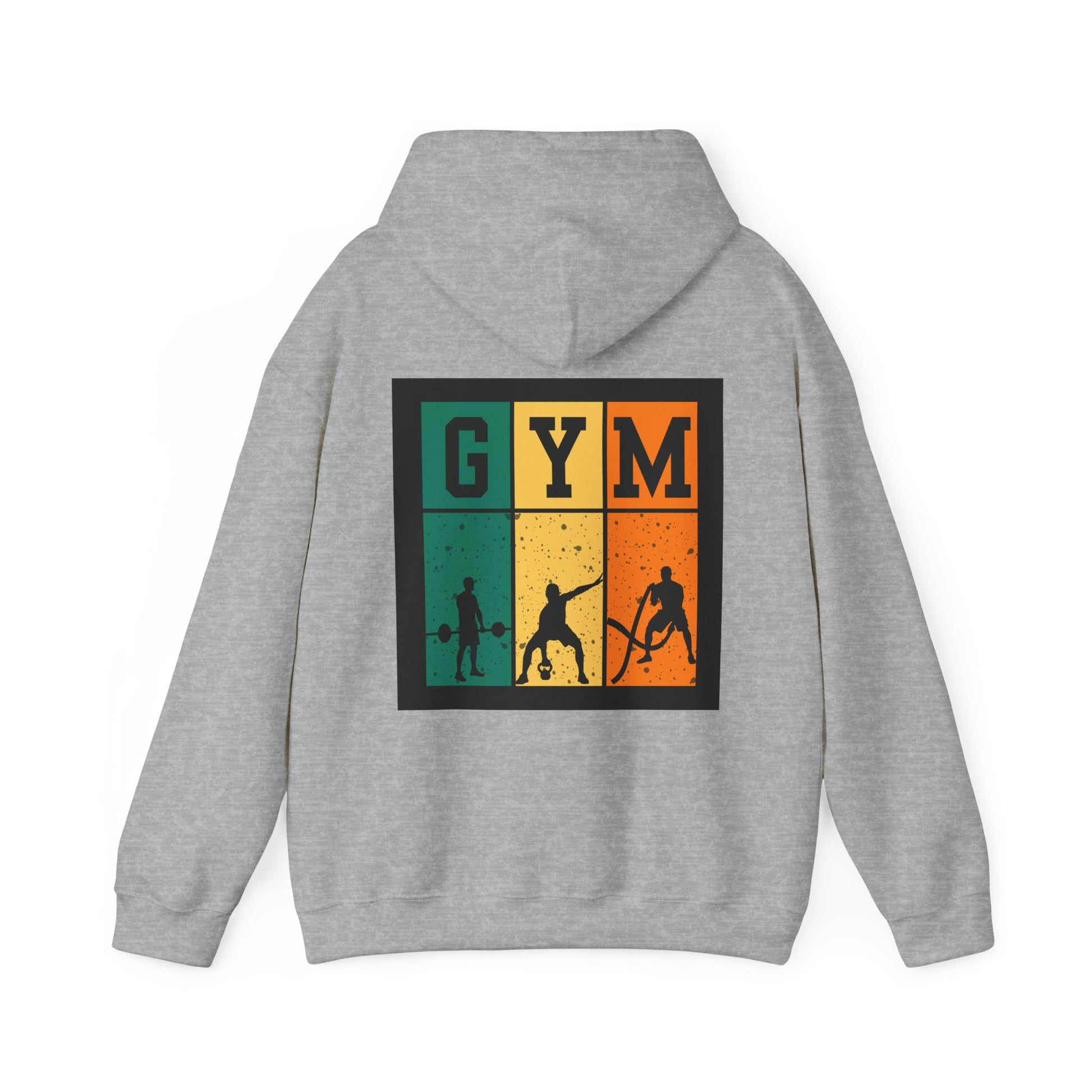 Gym Motivation Unisex Heavy Blend Hooded Sweatshirt, Workout Pullover, Fitness Gift