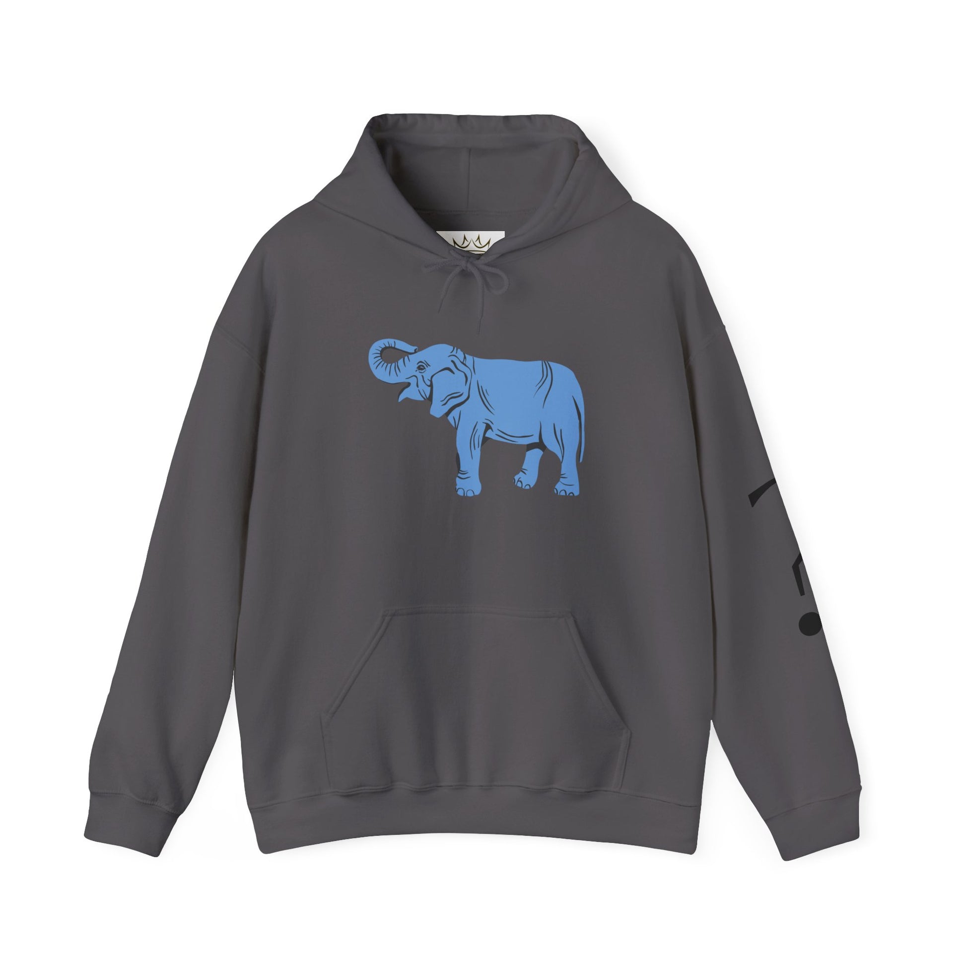 Blue Elephant Unisex Hoodie, Cozy Sweatshirt for Animal Lovers