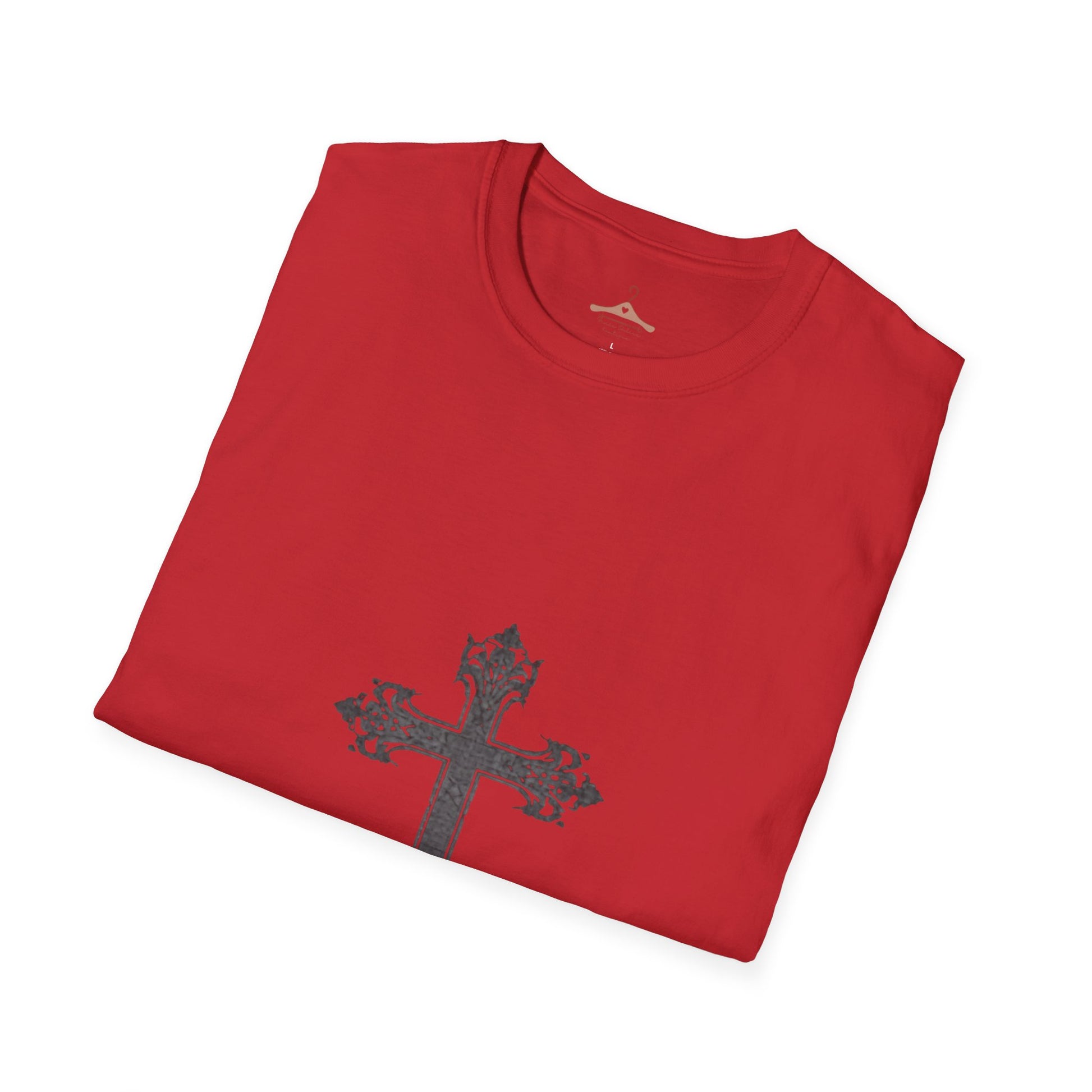 Ornate Gothic Cross T-Shirt - Vintage Religious Graphic Tee