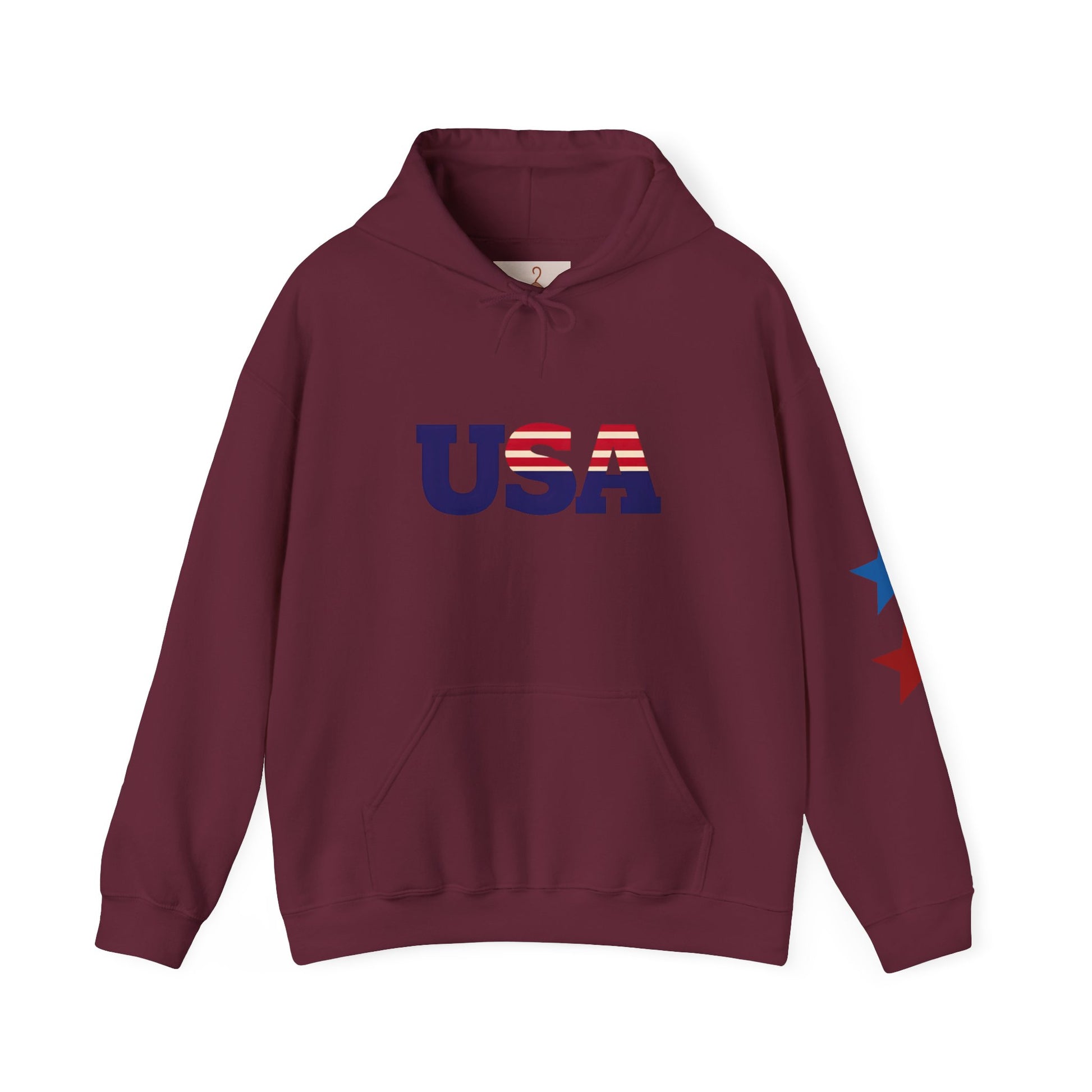 USA Flag Hoodie - Unisex Heavy Blend™ Sweatshirt