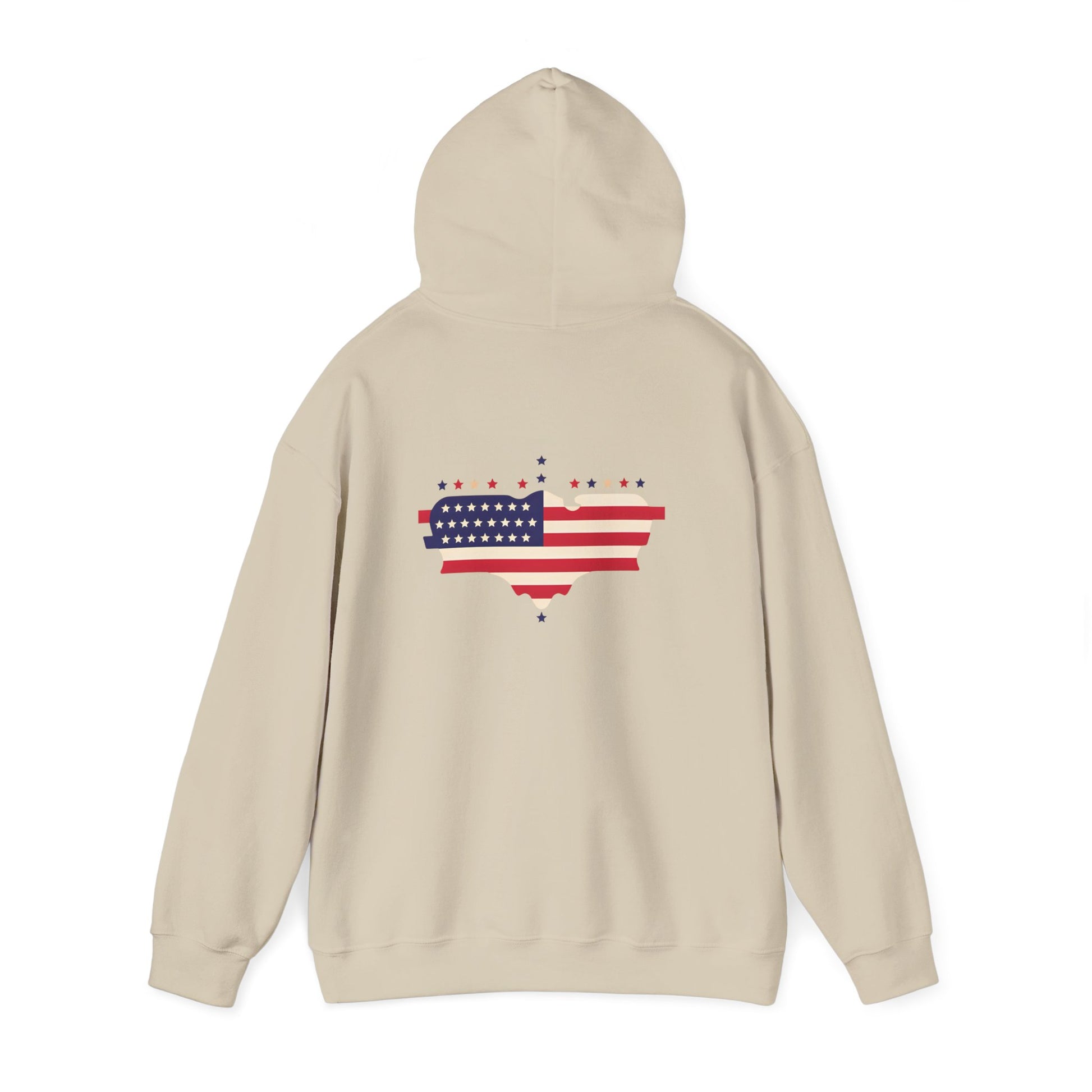Patriotic Heart Hooded Sweatshirt