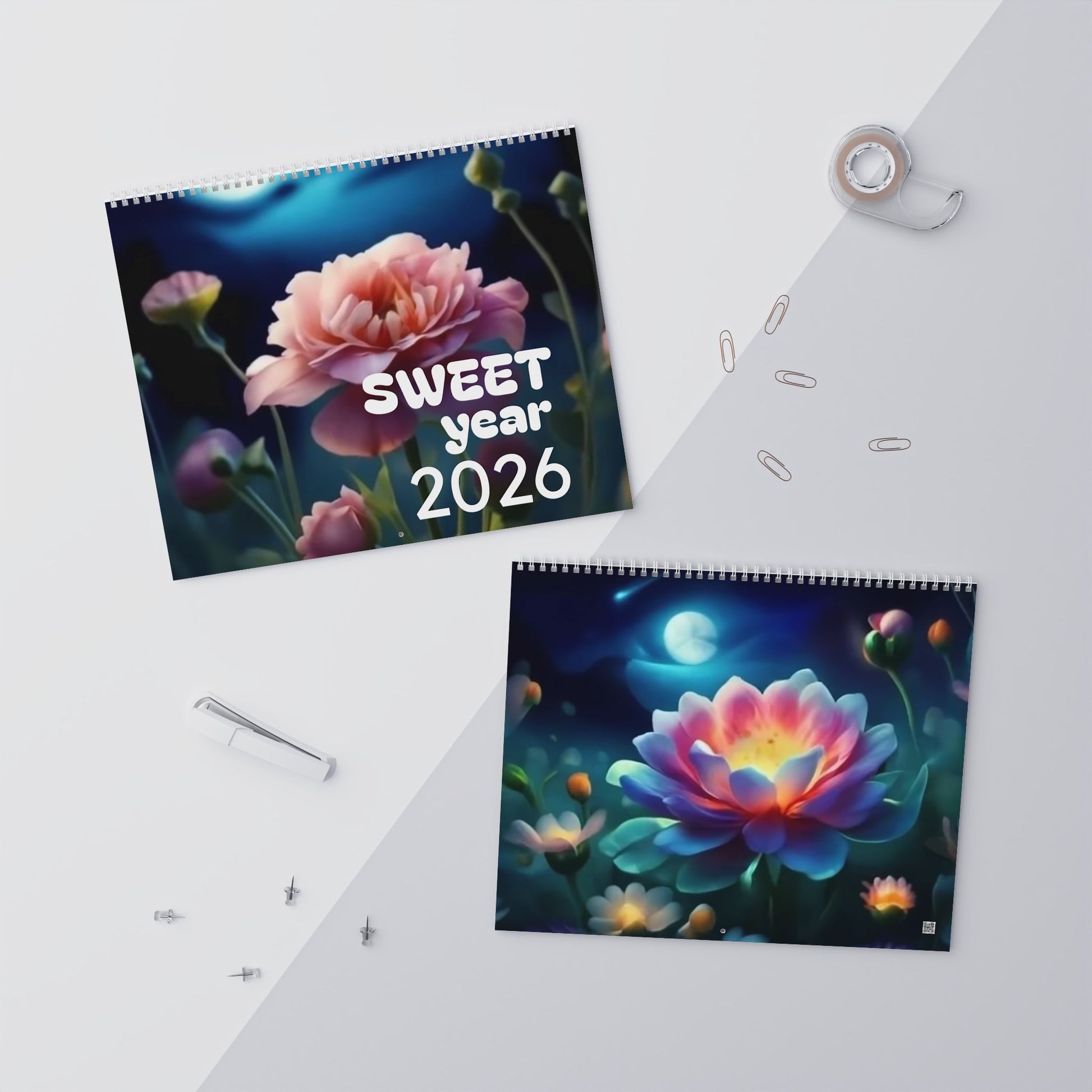 2026 Floral Wall Calendar — Artistic Close-Up Flower Photography Monthly Planner