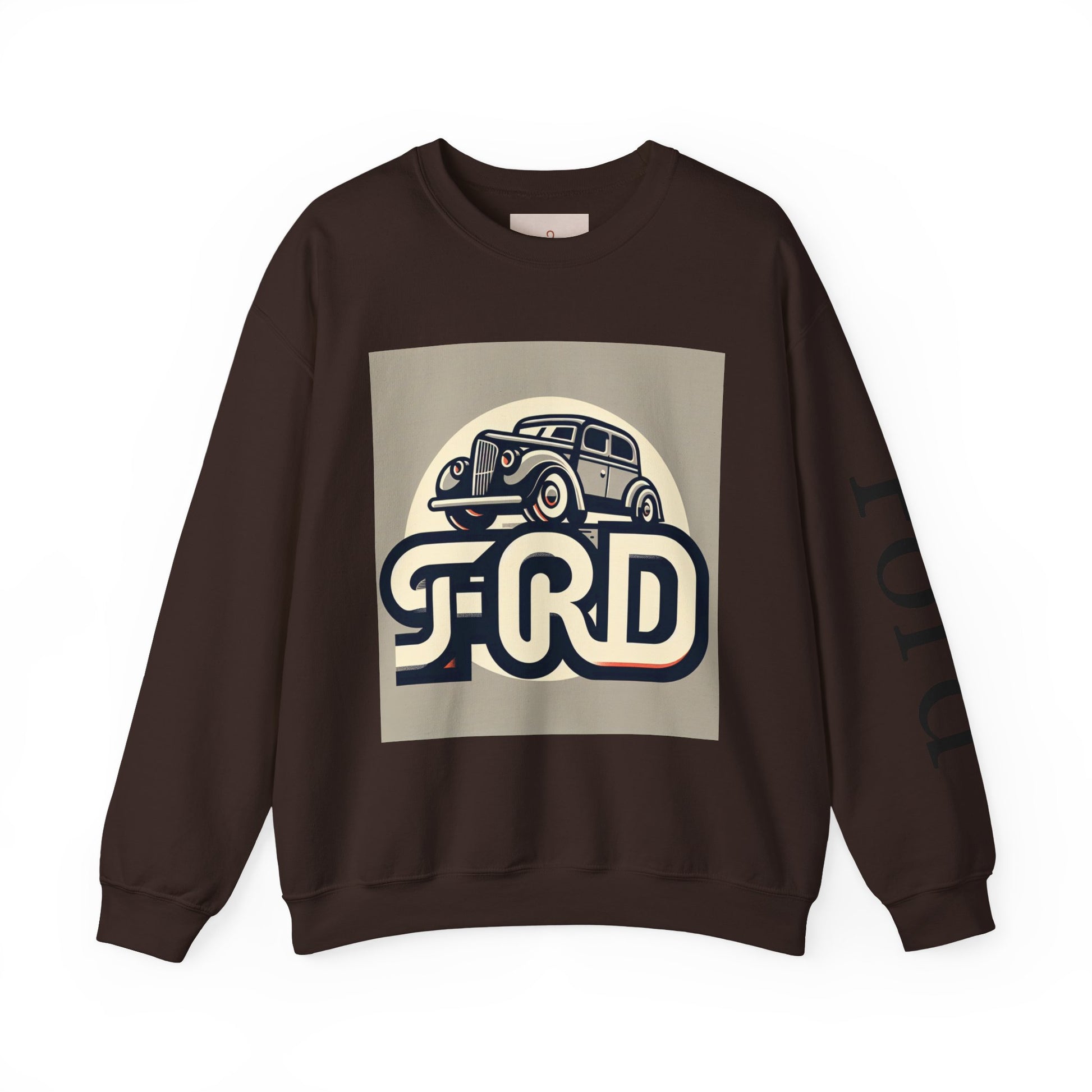 Vintage Car Graphic Crewneck Sweatshirt