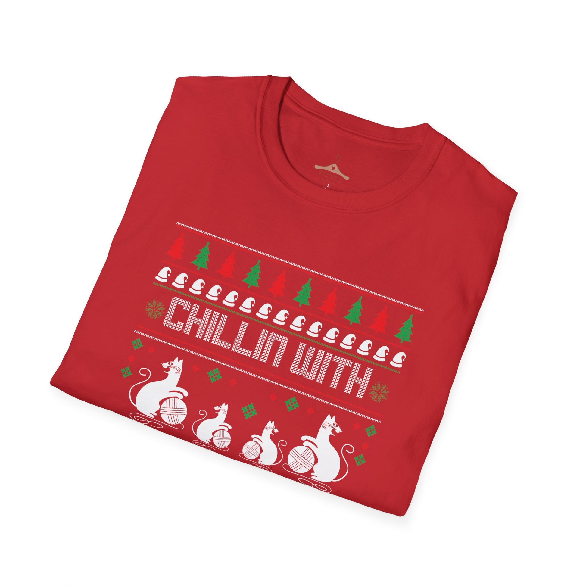 Chillin' With My Snowmies T-Shirt — Funny Christmas Ugly Sweater Ski Snowman Tee