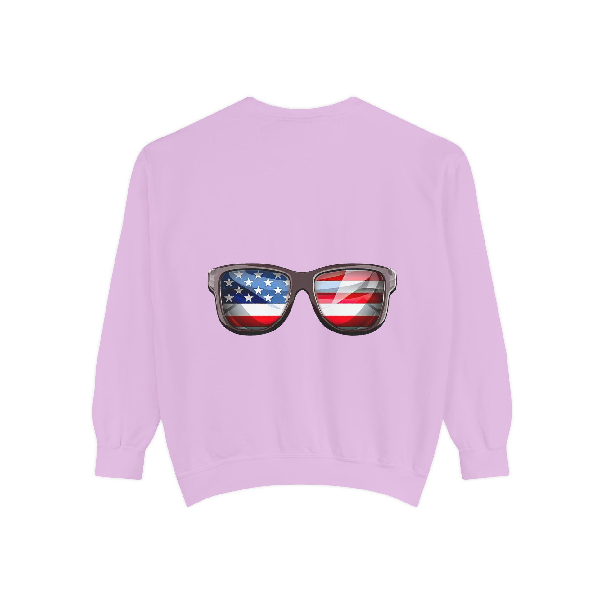 American Flag Sunglasses Sweatshirt — Patriotic Crewneck for 4th of July