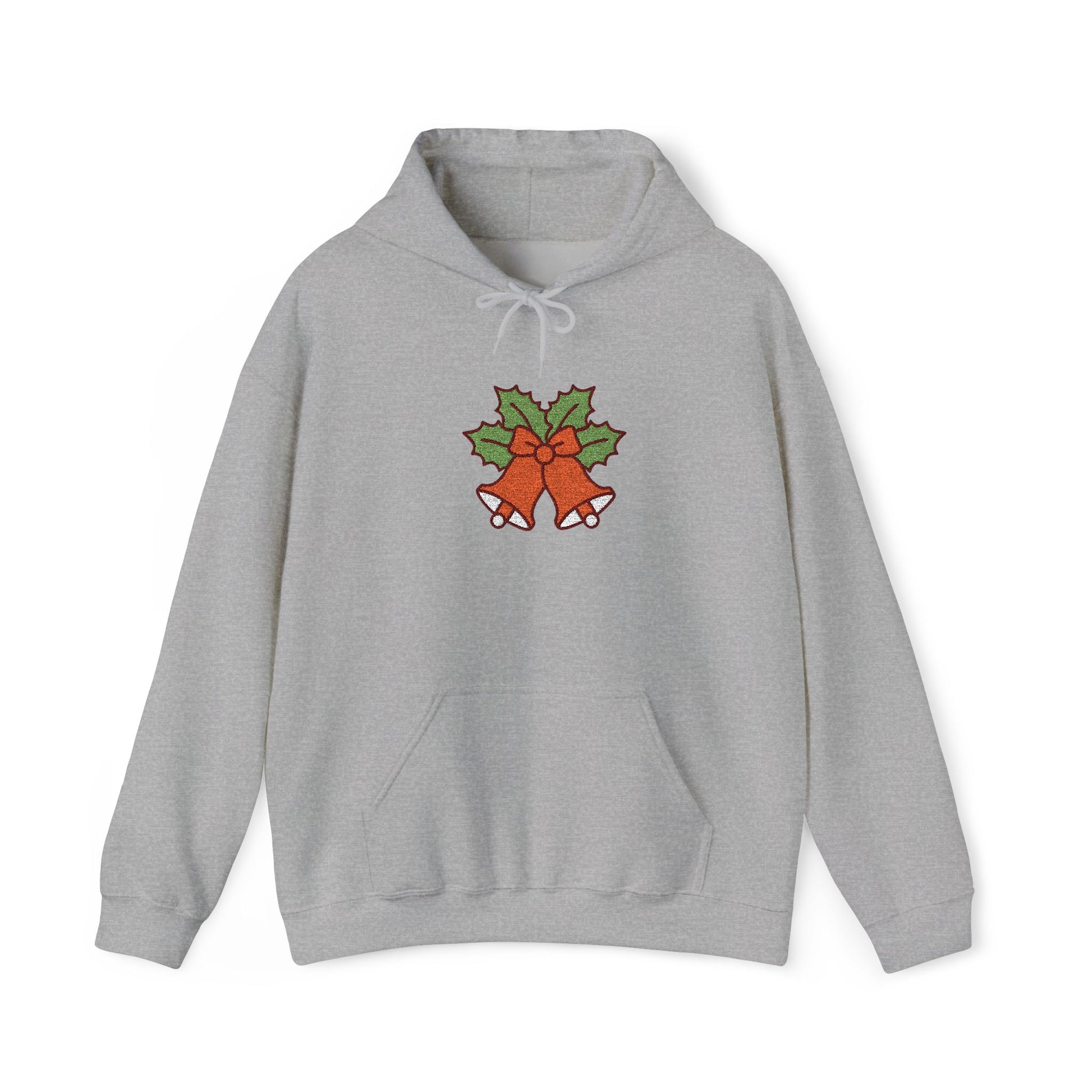 Holiday Bells Unisex Hoodie, Cozy Winter Sweatshirt, Festive Gift, Christmas Apparel