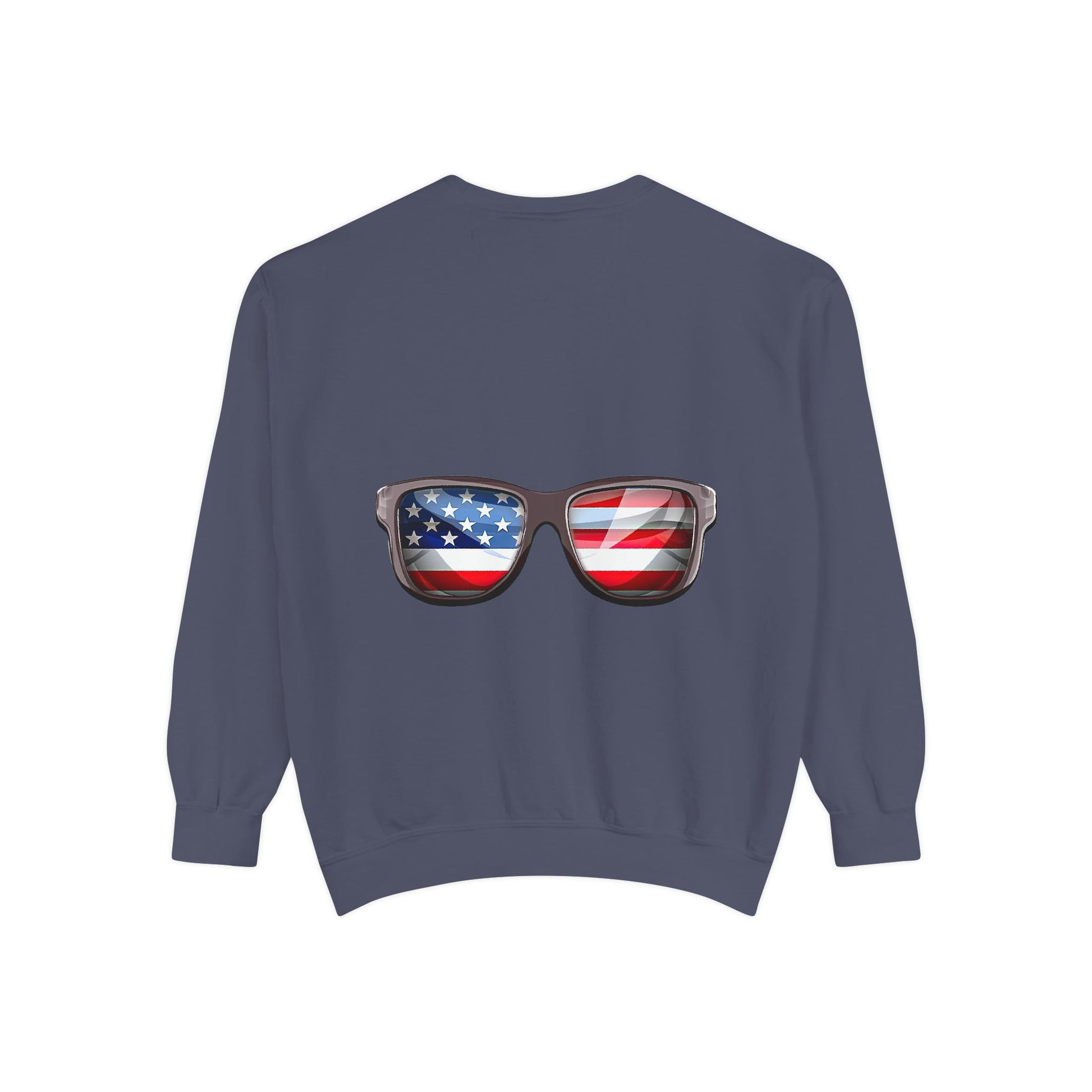 American Flag Sunglasses Sweatshirt — Patriotic Crewneck for 4th of July