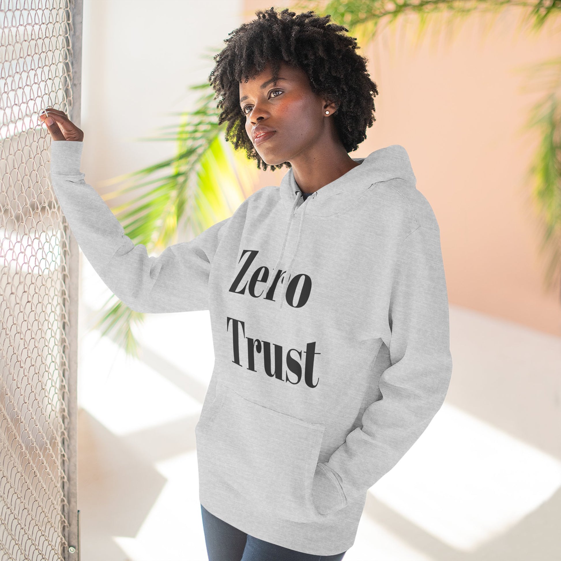 Urban Minimalist Fleece Hoodie - Zero Trust