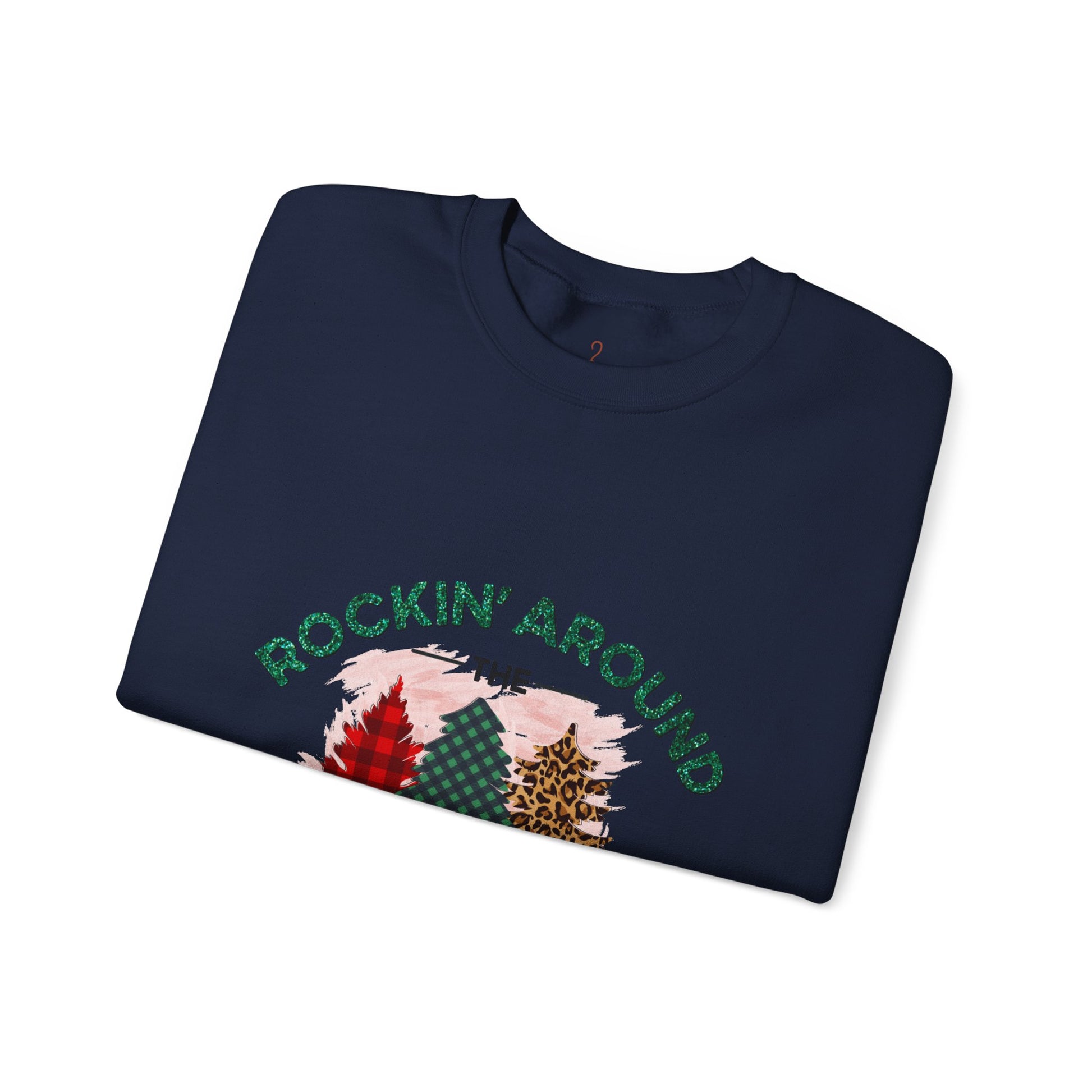 Rockin' Around the Christmas Tree Sweatshirt — Retro Holiday Crewneck