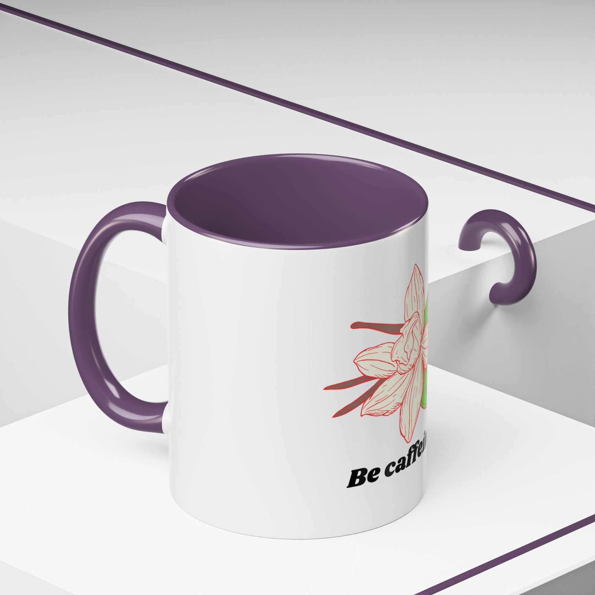 Caffeinated Floral Coffee Mug: Perfect Gift for Coffee Lovers