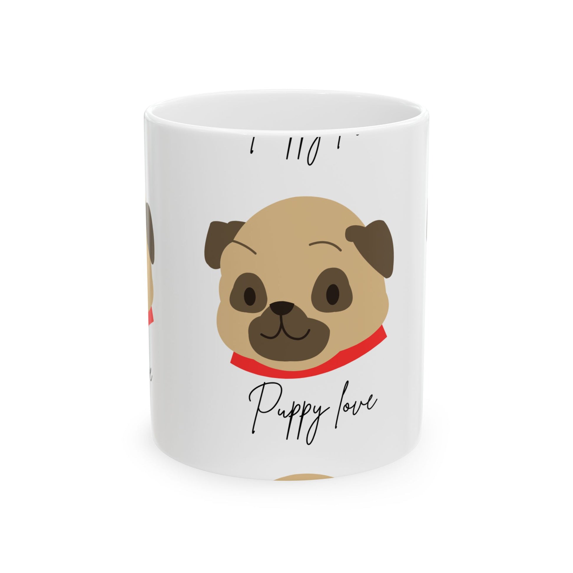 Puppy Love Ceramic Mug - Adorable Dog Coffee Cup