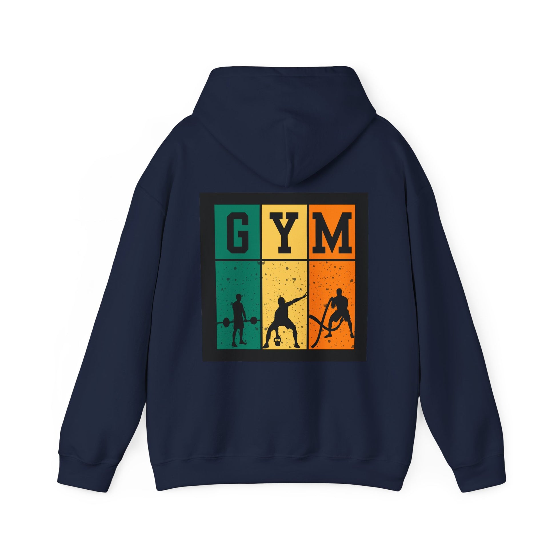 Gym Motivation Unisex Heavy Blend Hooded Sweatshirt, Workout Pullover, Fitness Gift