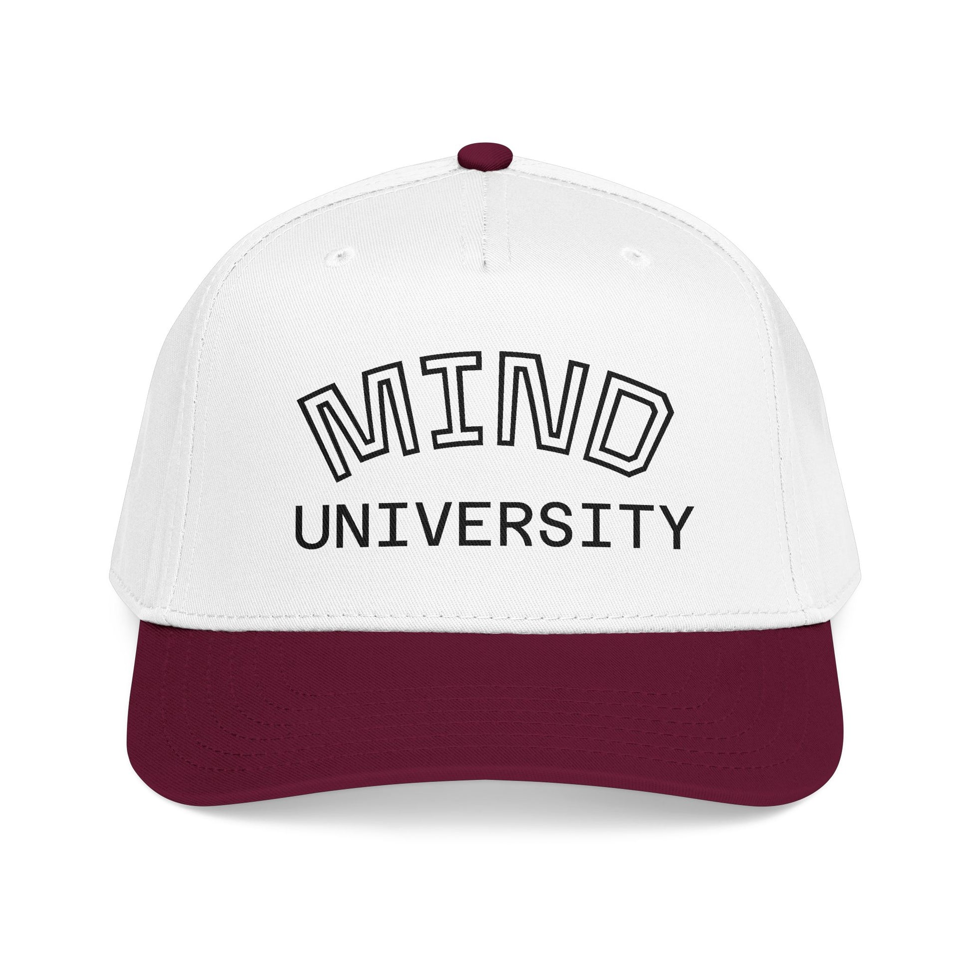 Mind University Baseball Cap — Two-Tone Embroidered College-Style Hat