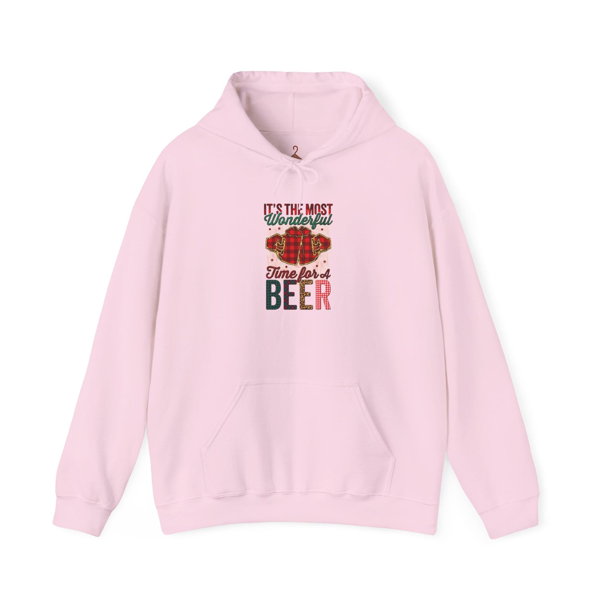 Beer Time Christmas Hoodie – Holiday Santa Beer Graphic Sweatshirt