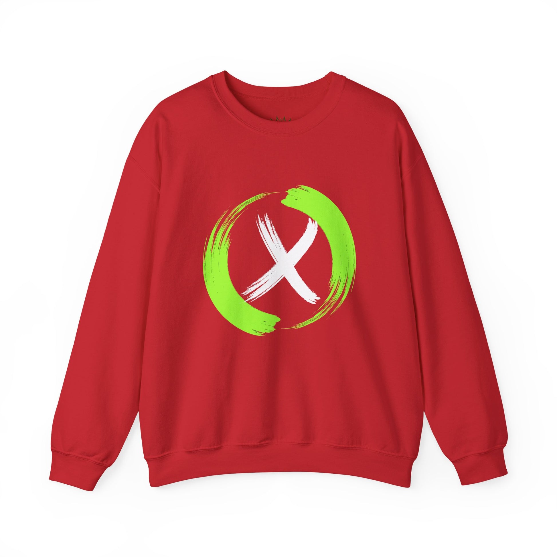 Eco-Friendly Unisex Crewneck Sweatshirt with Brush Stroke Design