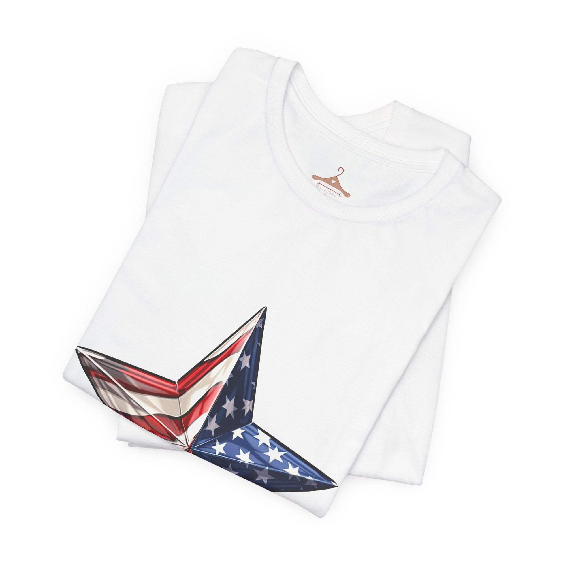 American Flag Star T-Shirt — Patriotic USA Graphic Tee