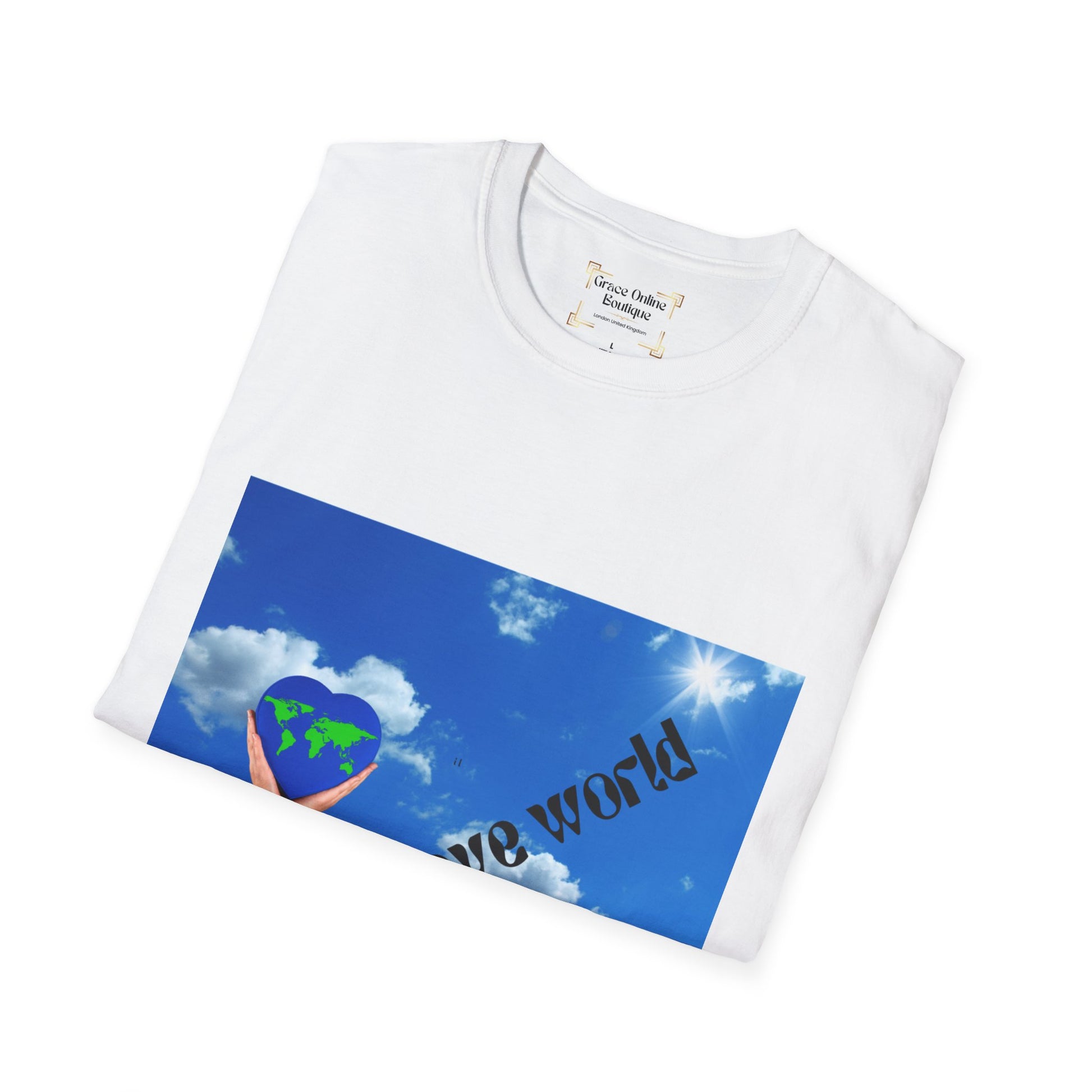 Earth Love T-Shirt, Unisex Tee, Softstyle Shirt