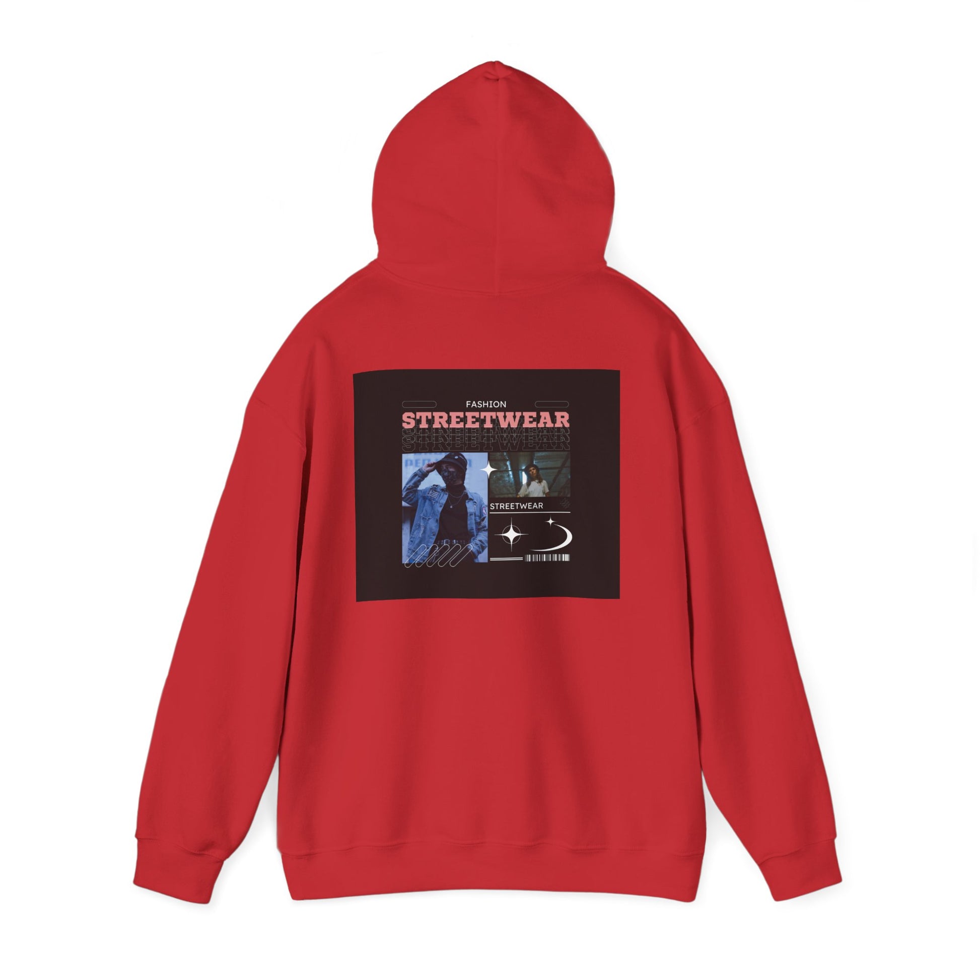 Streetwear Graphic Hoodie — "STREETWEAR" Urban Photo Collage Pullover