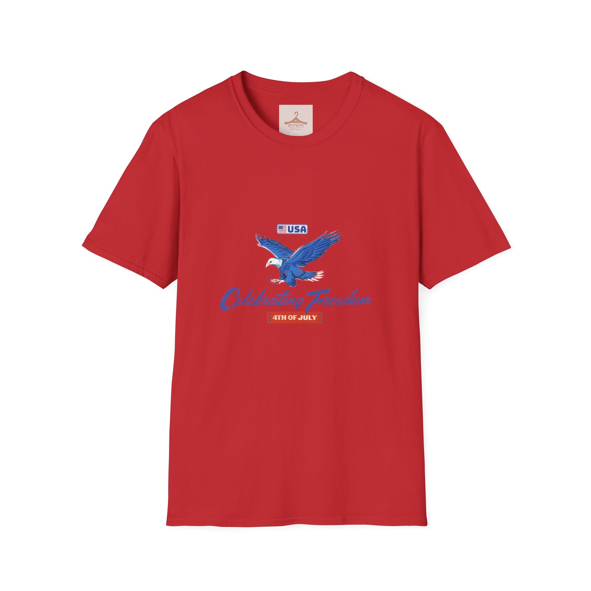 Patriotic Eagle T-Shirt — "Celebrating Freedom" USA Graphic Tee