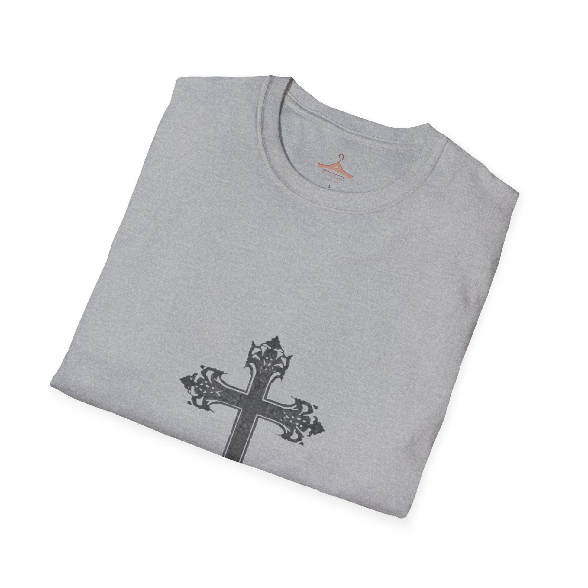 Ornate Gothic Cross T-Shirt - Vintage Religious Graphic Tee