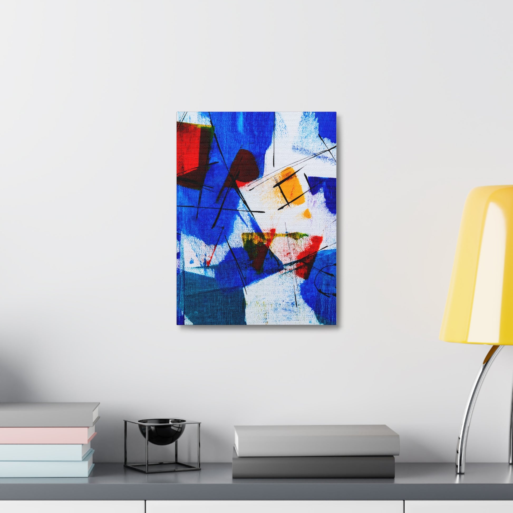 Vibrant Abstract Stretched Canvas Art