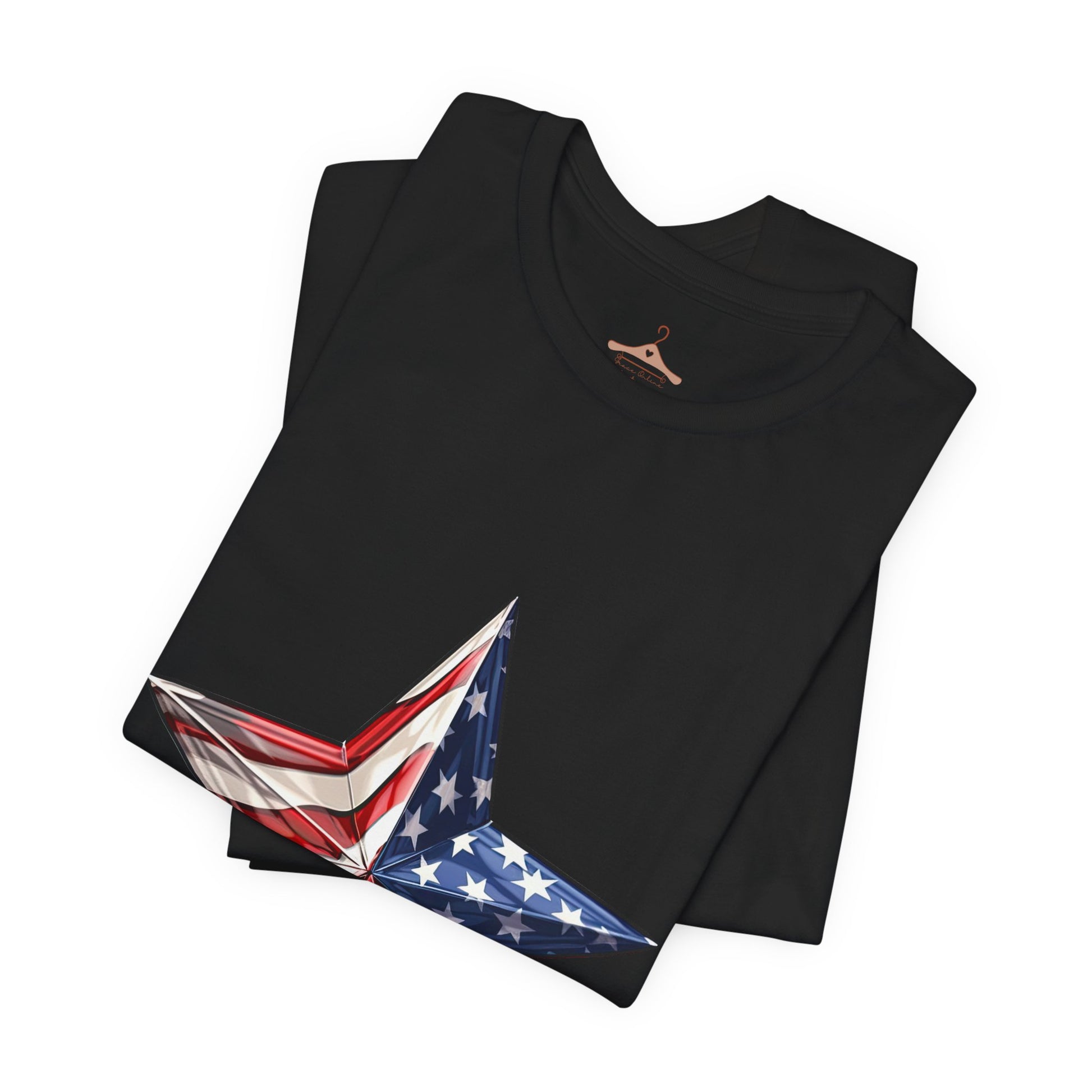 American Flag Star T-Shirt — Patriotic USA Graphic Tee