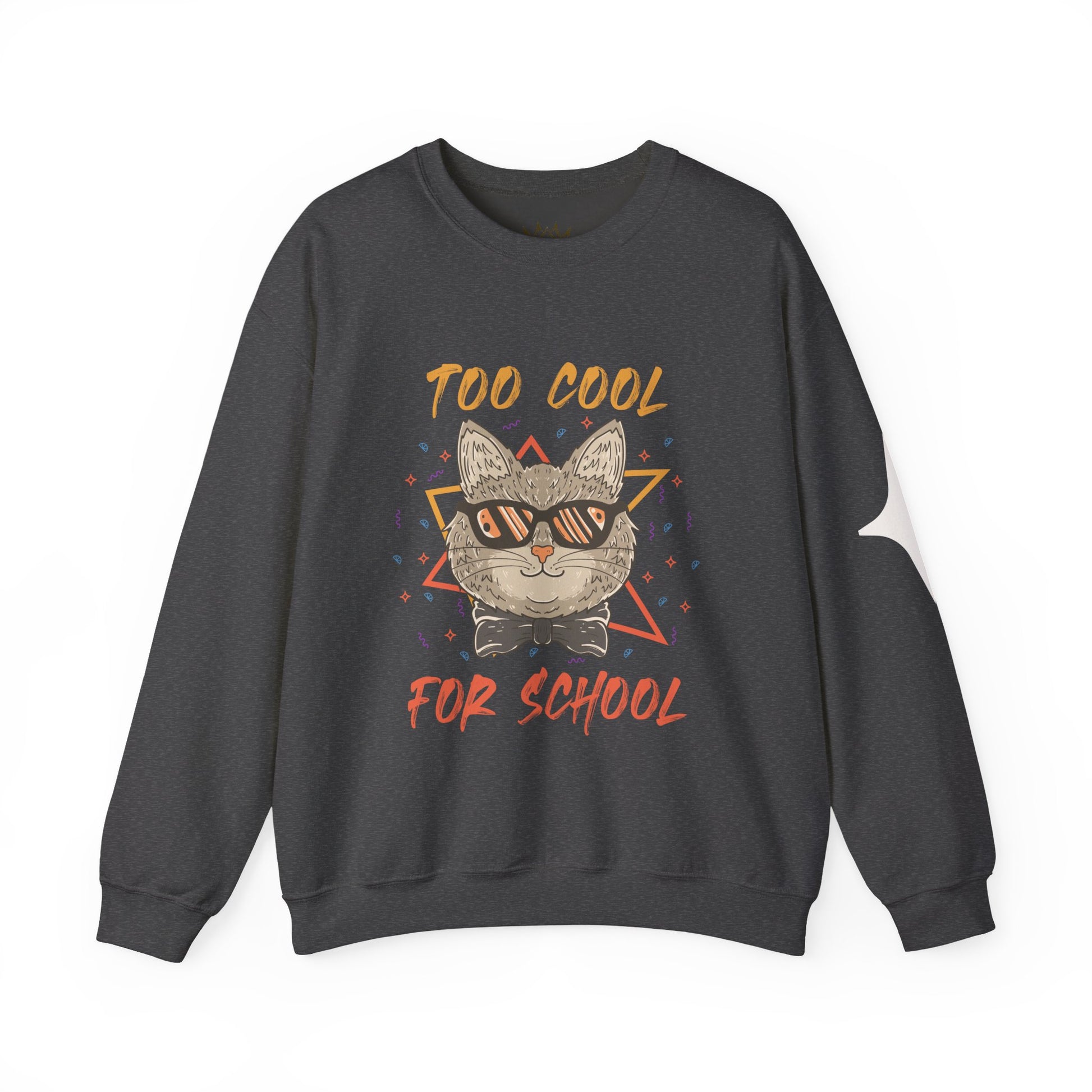 Cool Cat Crewneck Sweatshirt | Funny Cat Apparel