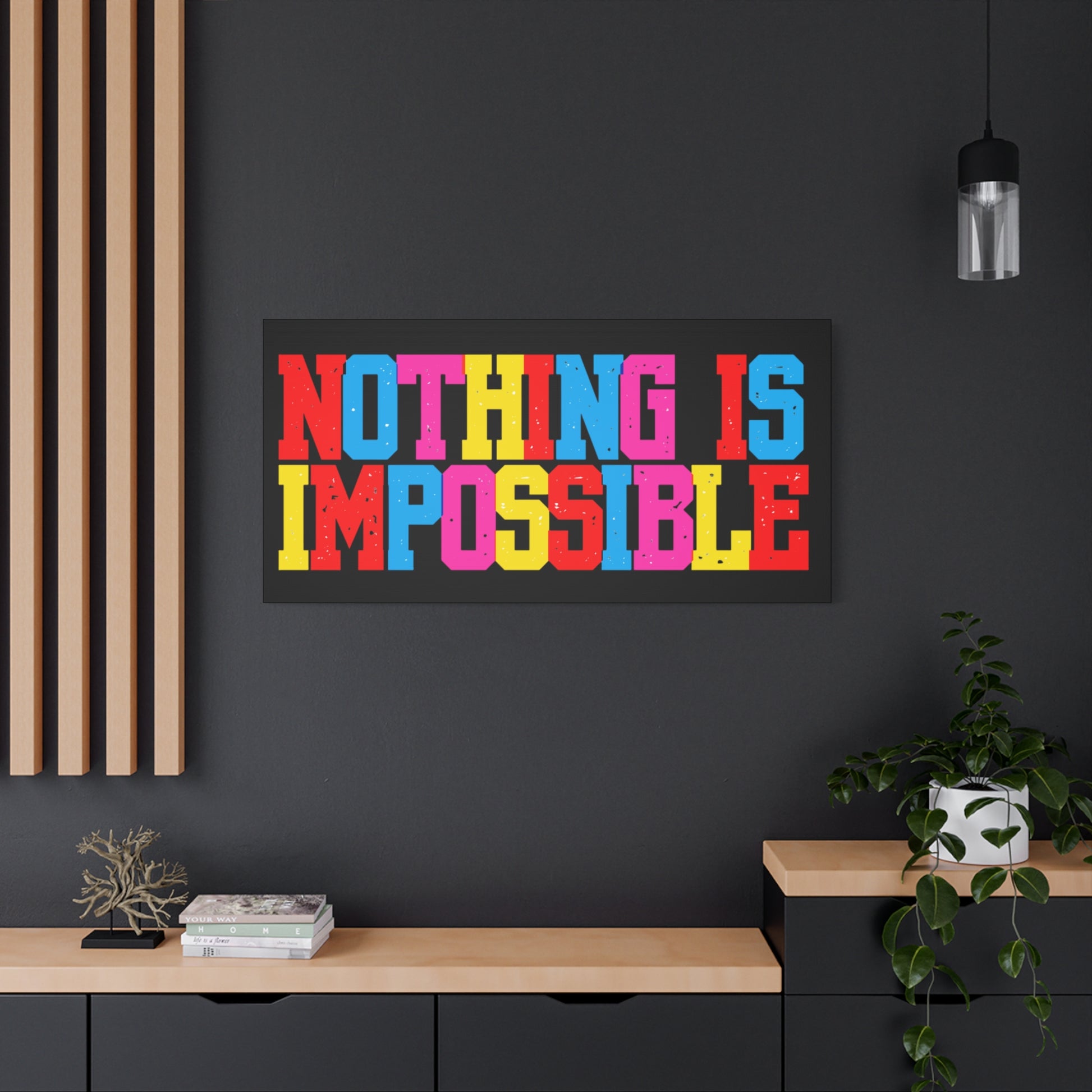 Colorful Motivational Wall Art Canvas, Inspirational Home Decor for Office