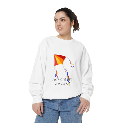 Adventure Awaits Sweatshirt, Cozy Unisex Apparel, Perfect for Kickback Days, Great Gift for Adventurers, Comfy Everyday Style
