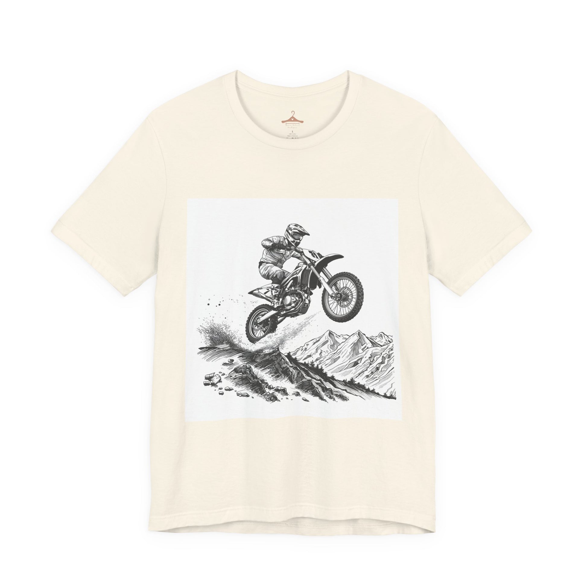 Motocross Jump Tee — Dirt Bike Rider Mountain Graphic T-Shirt