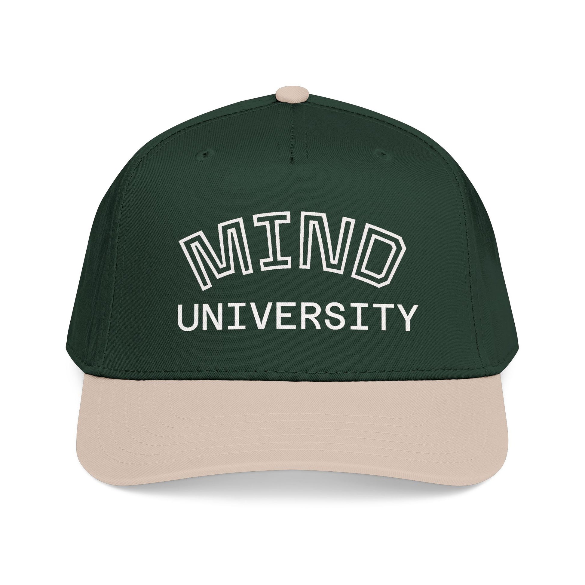 Mind University Baseball Cap — Two-Tone Embroidered College-Style Hat