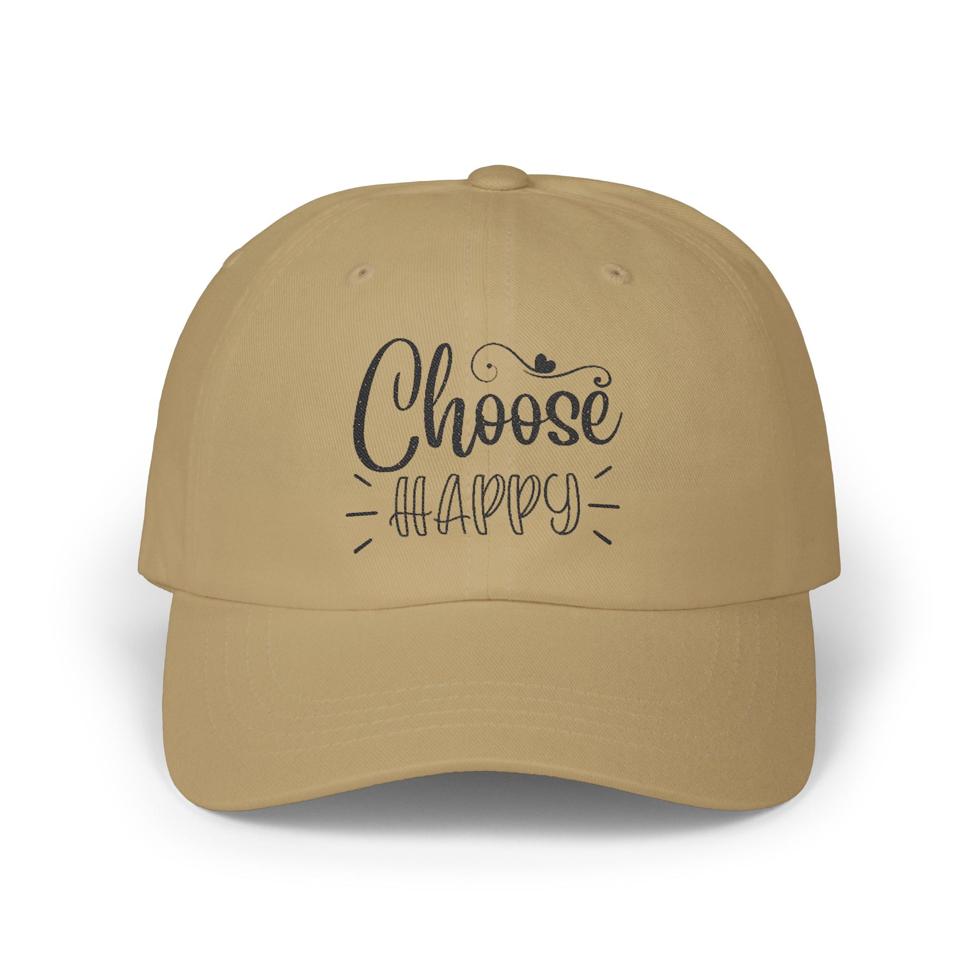 Choose Happy Classic Dad Cap, Inspirational Hat