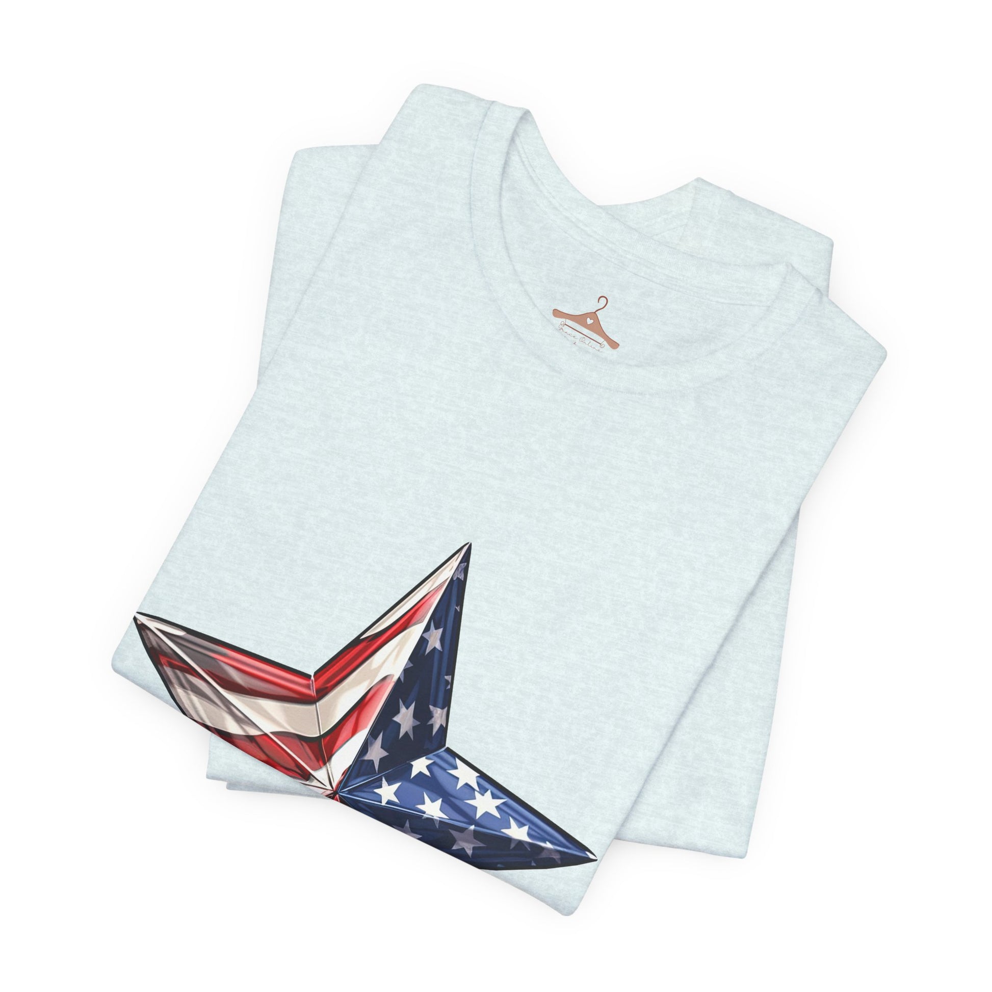 American Flag Star T-Shirt — Patriotic USA Graphic Tee
