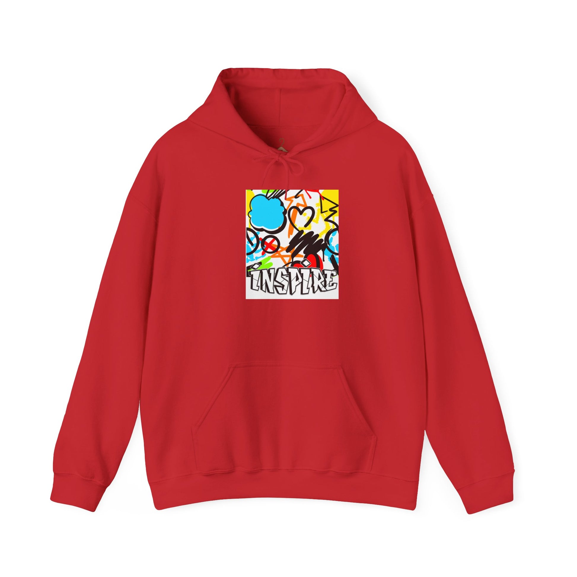 Inspire Street Art Hoodie — Colorful Graffiti Graphic Pullover