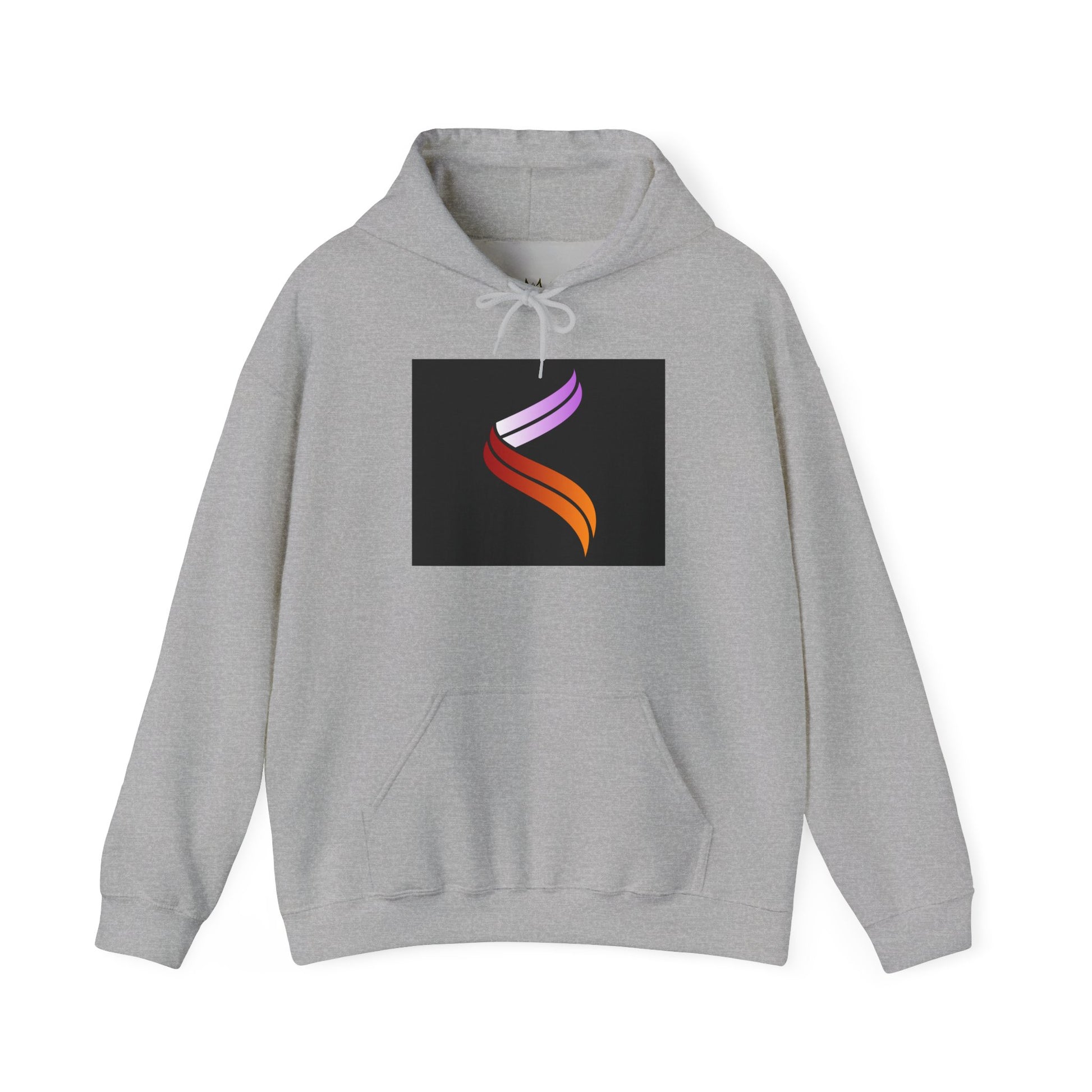 Vibrant Flow Unisex Hooded Sweatshirt | Colorful Graphic Pullover | Cozy Streetwear