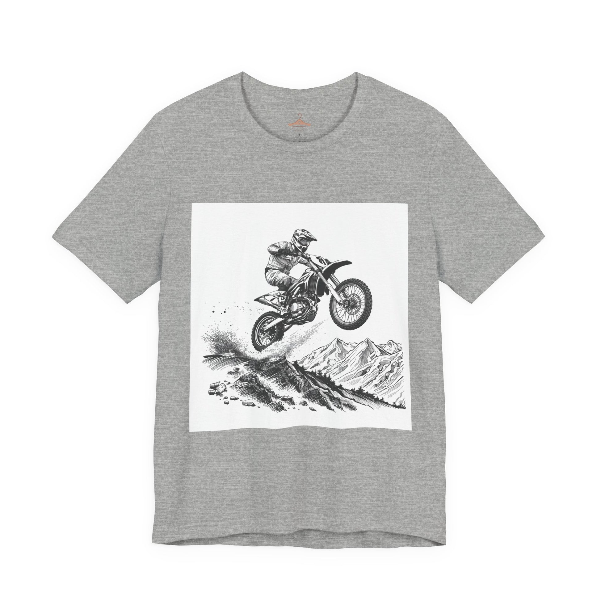 Motocross Jump Tee — Dirt Bike Rider Mountain Graphic T-Shirt