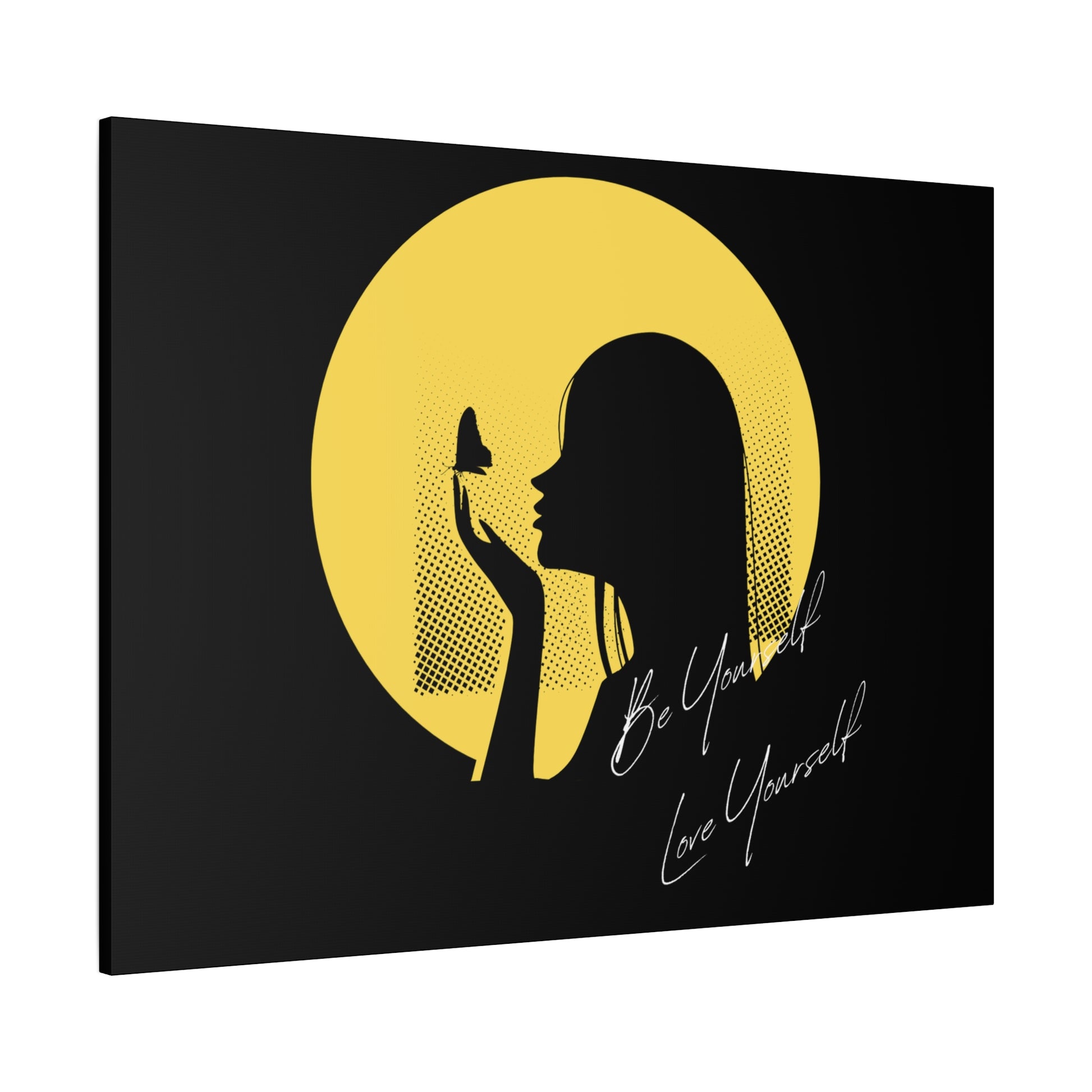 Inspirational Canvas Art, Self-Love Decor, Motivational Wall Art, Butterfly Print