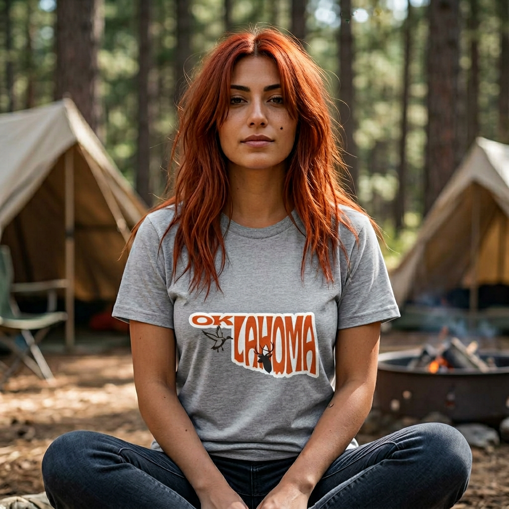 Oklahoma Retro Graphic Tee — Vintage State Pride Shirt