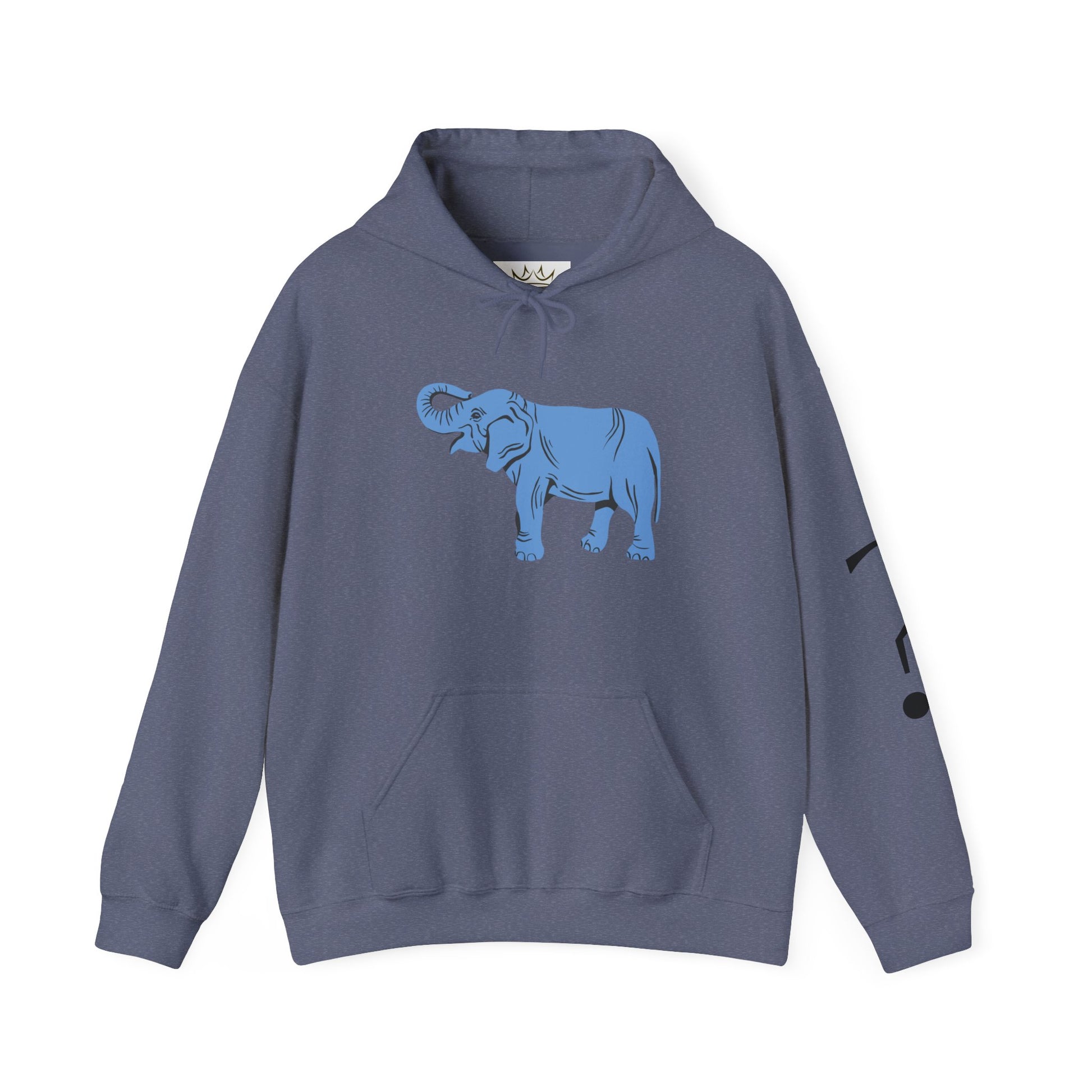 Blue Elephant Unisex Hoodie, Cozy Sweatshirt for Animal Lovers